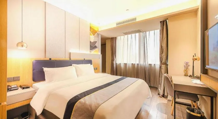 Bed in Home Inn Selected Guangzhou Zhujiang New Town Wuyangcun Metro Station