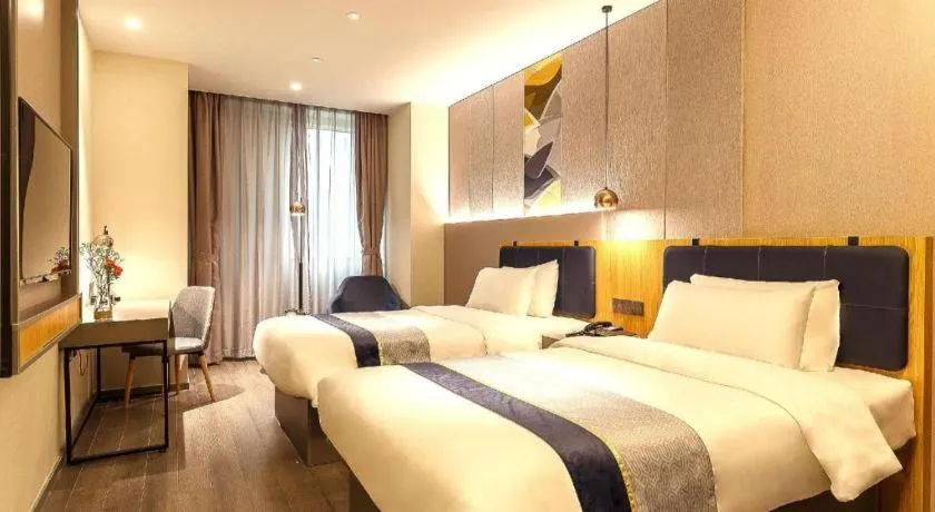 Bed in Home Inn Selected Guangzhou Zhujiang New Town Wuyangcun Metro Station