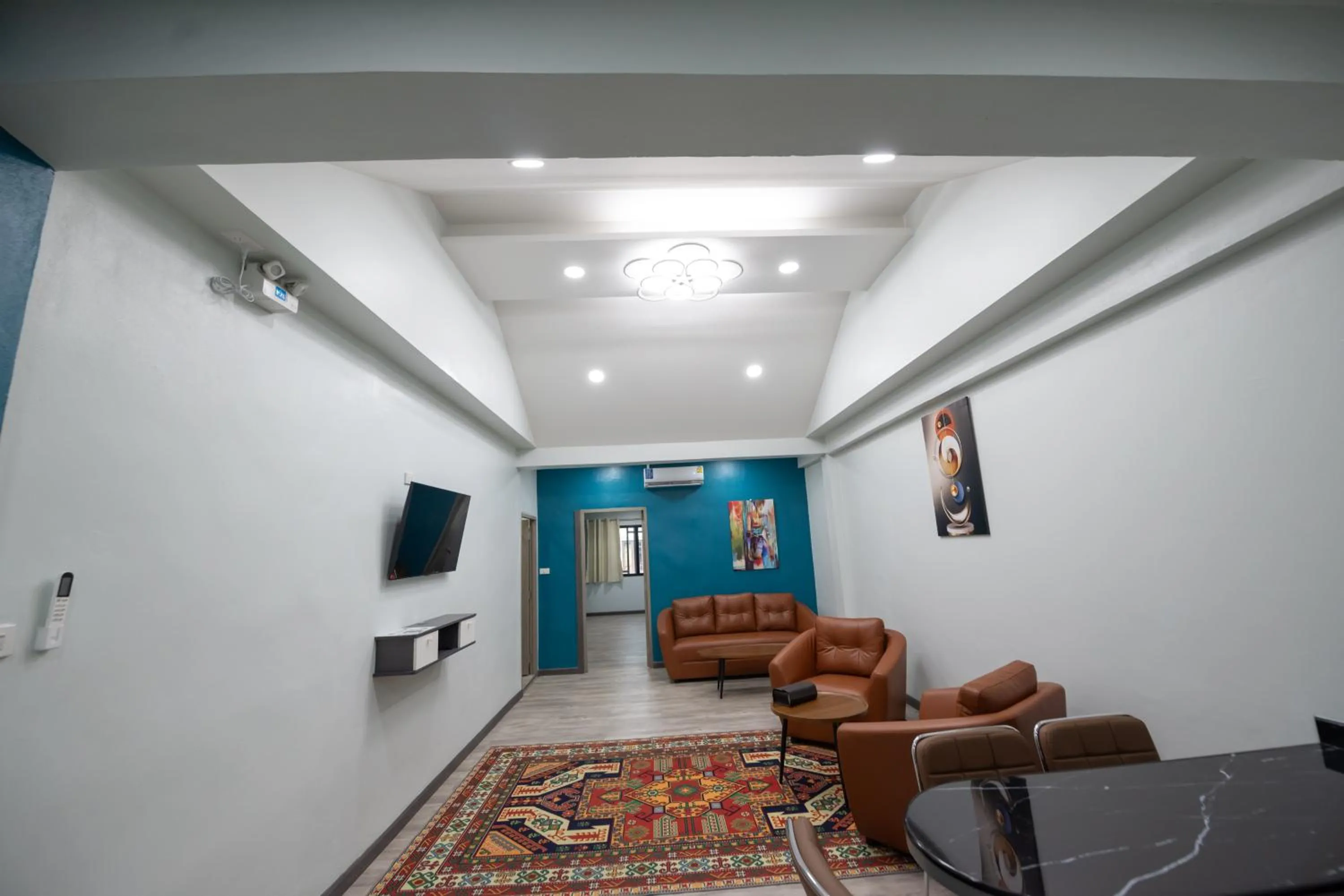 Living room in SkyLink Homes - Pattunaam - Airport Link & BTS Chidlom