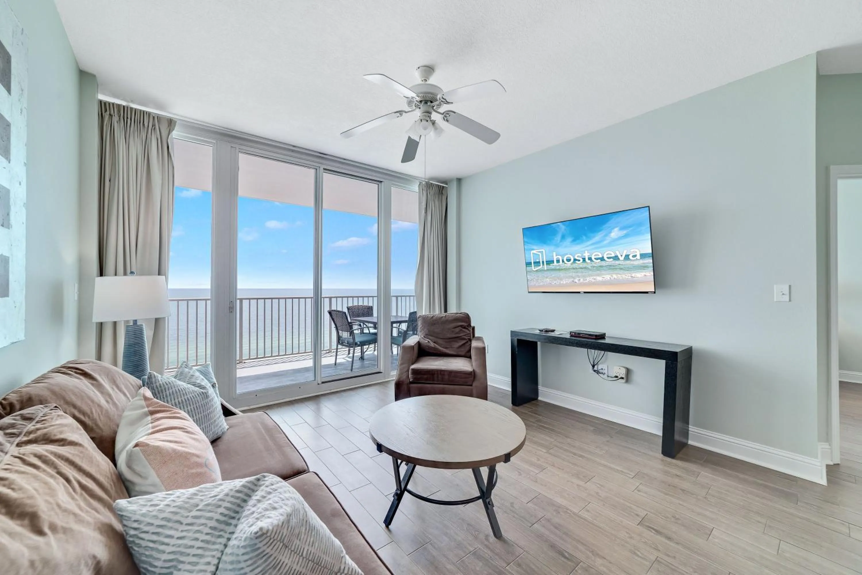 Living room in Lighthouse Condos Gulf Shores