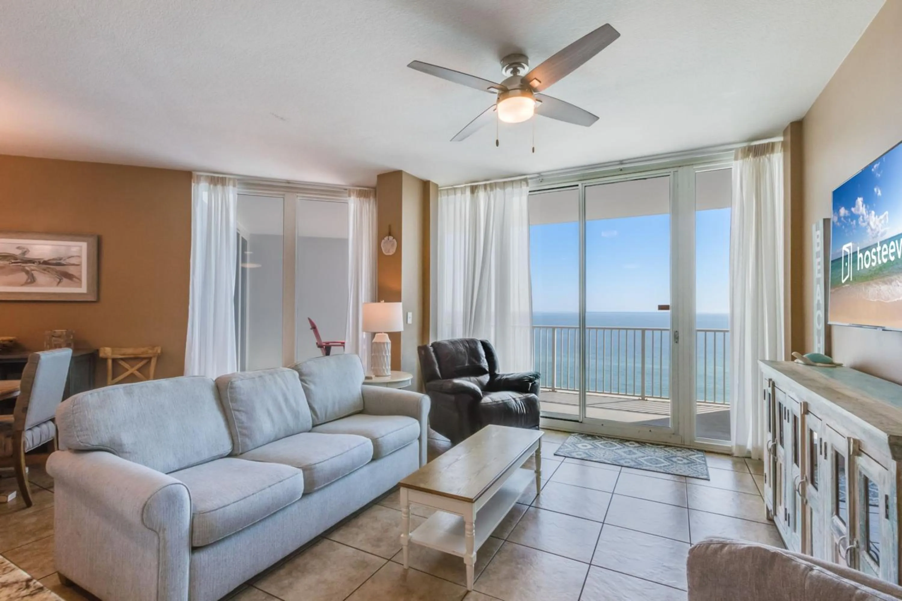 Living room in Lighthouse Condos Gulf Shores