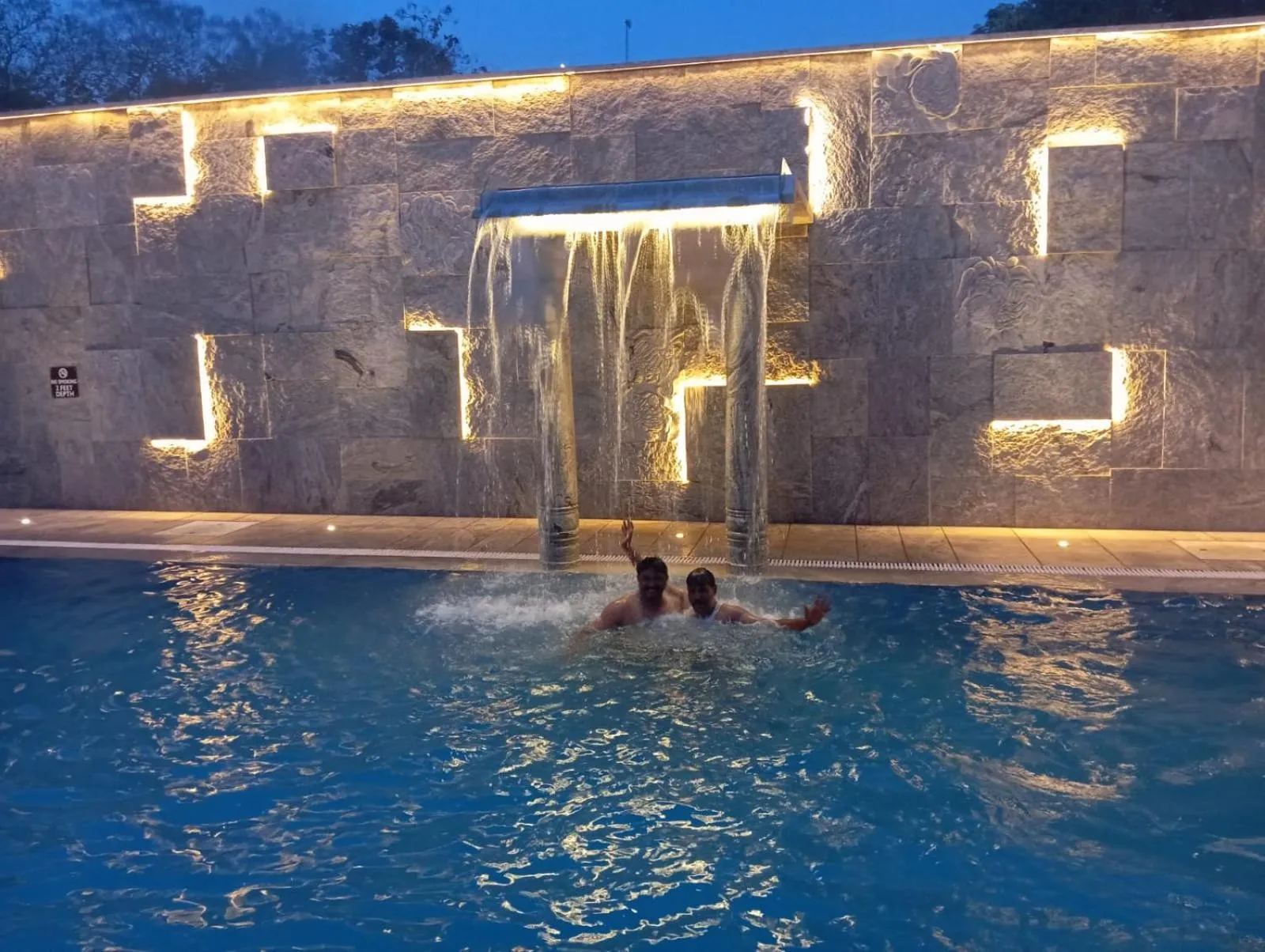 Swimming pool in AR Phalazzo Resort and Banquets