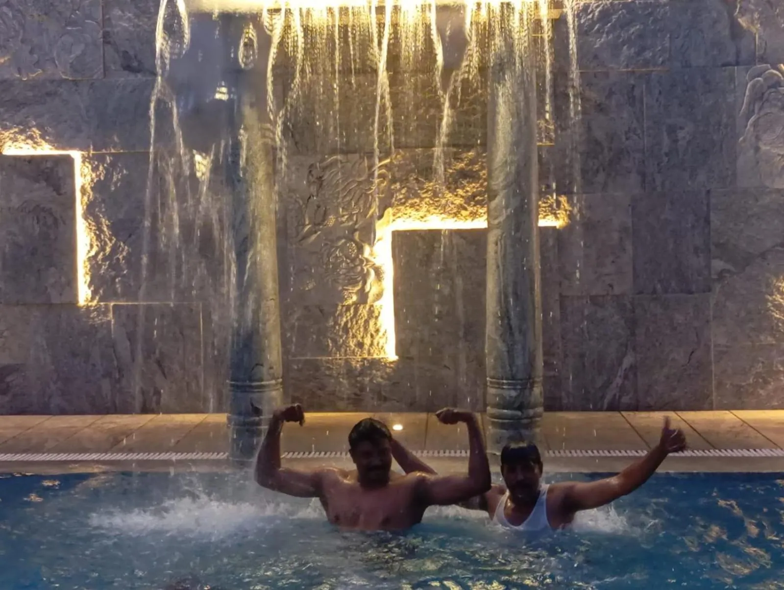 Swimming pool in AR Phalazzo Resort and Banquets