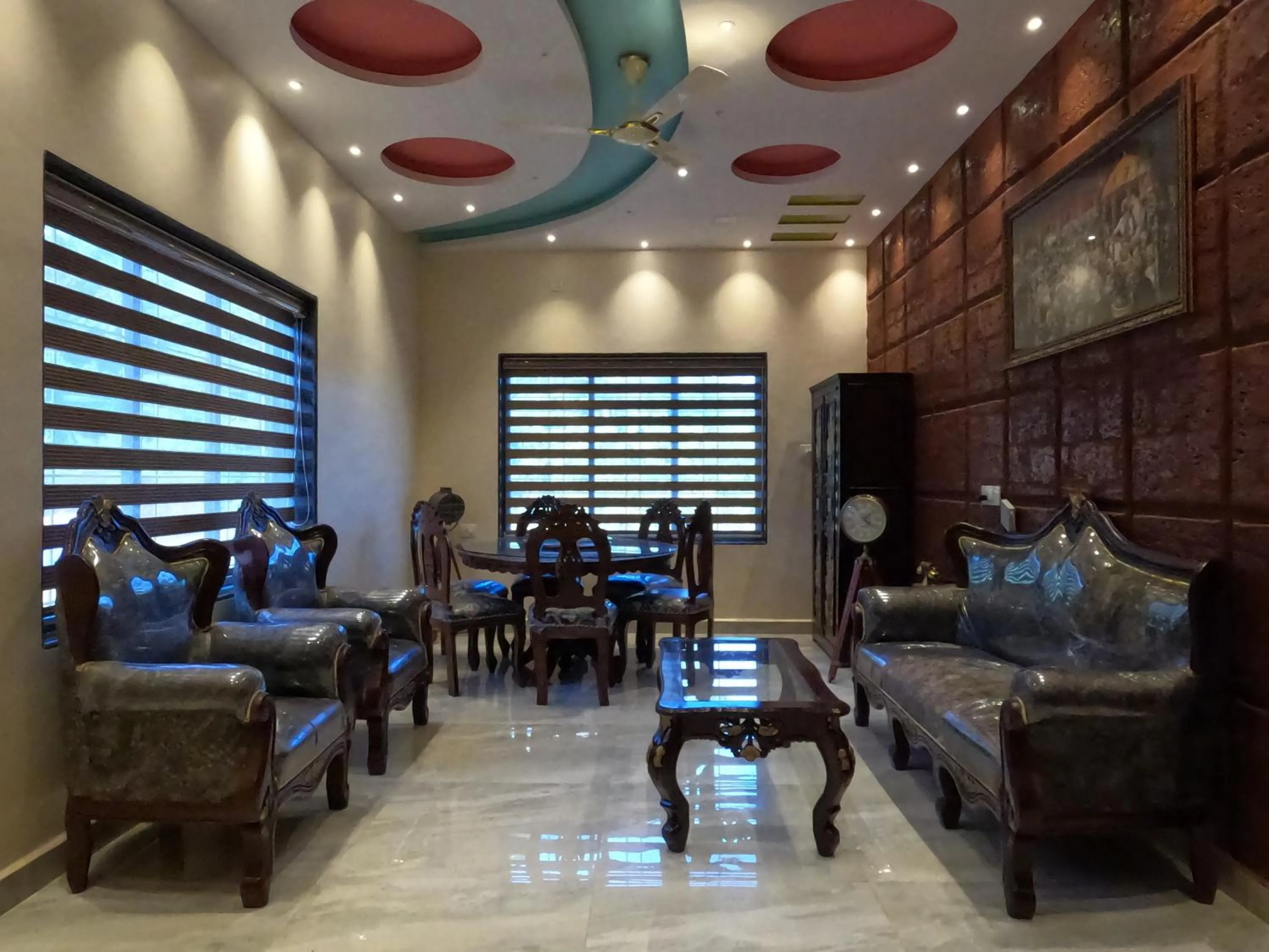 Seating area in Kokan Heritage Resort