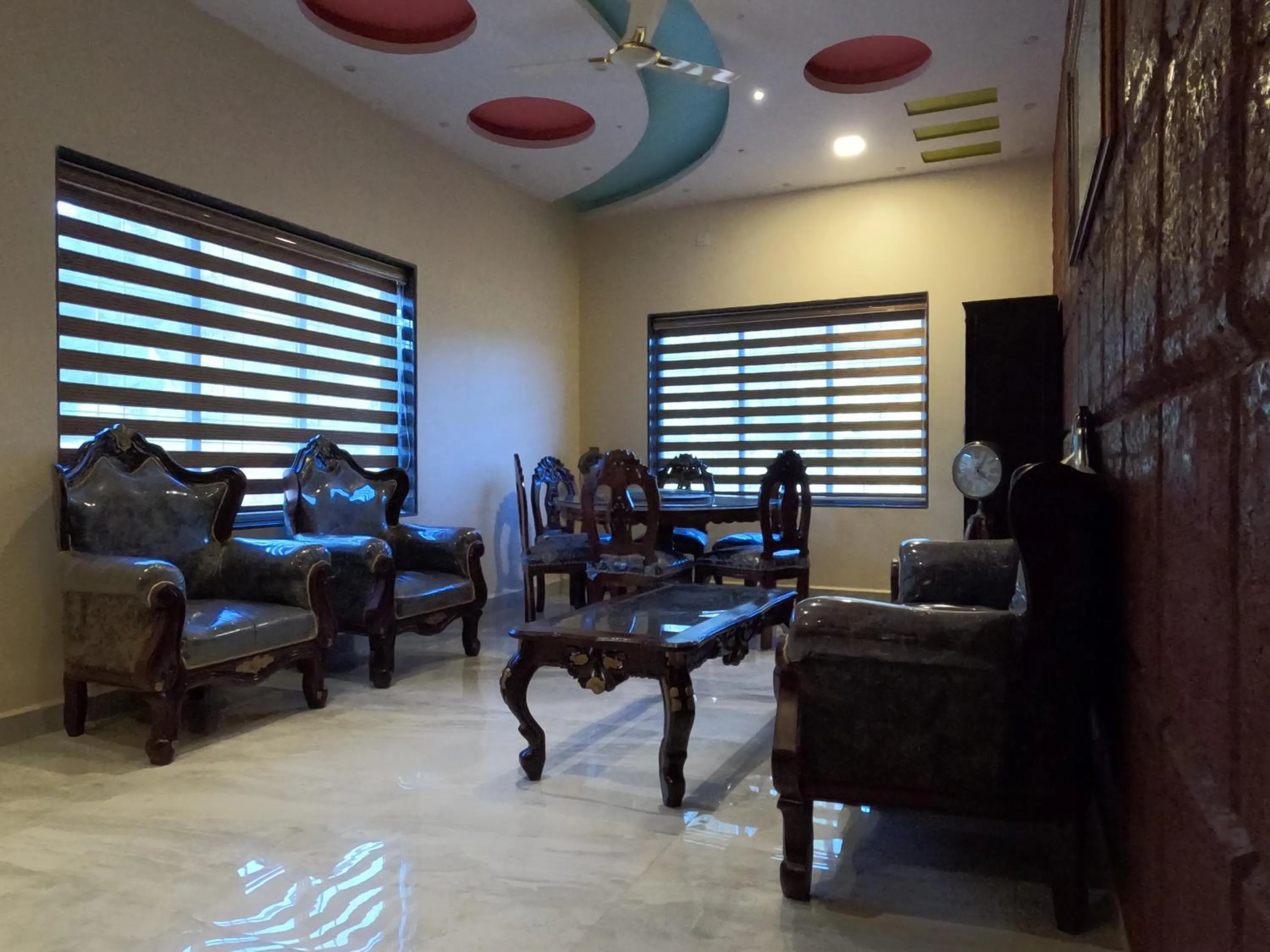 Seating area in Kokan Heritage Resort