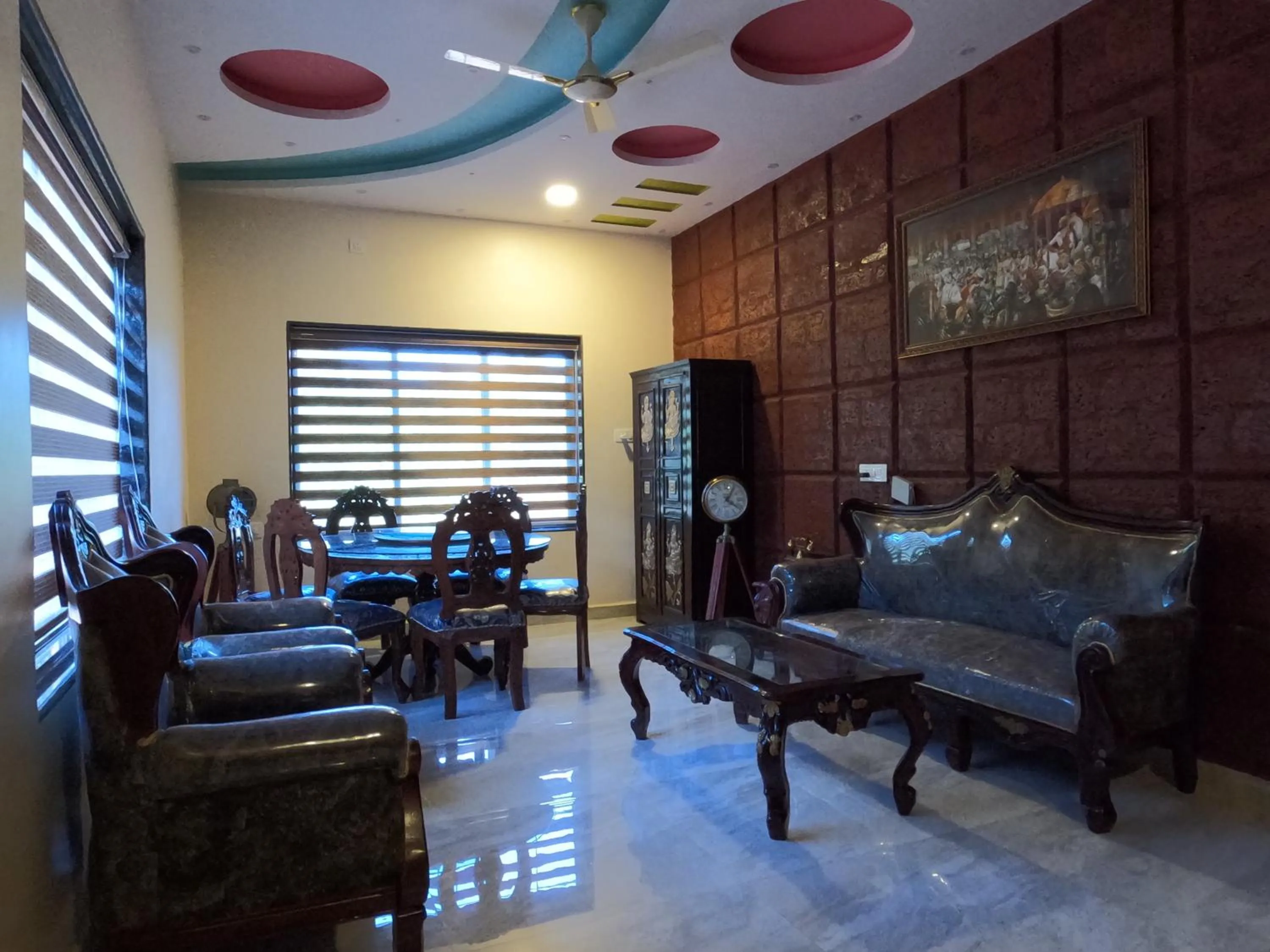 Seating area in Kokan Heritage Resort