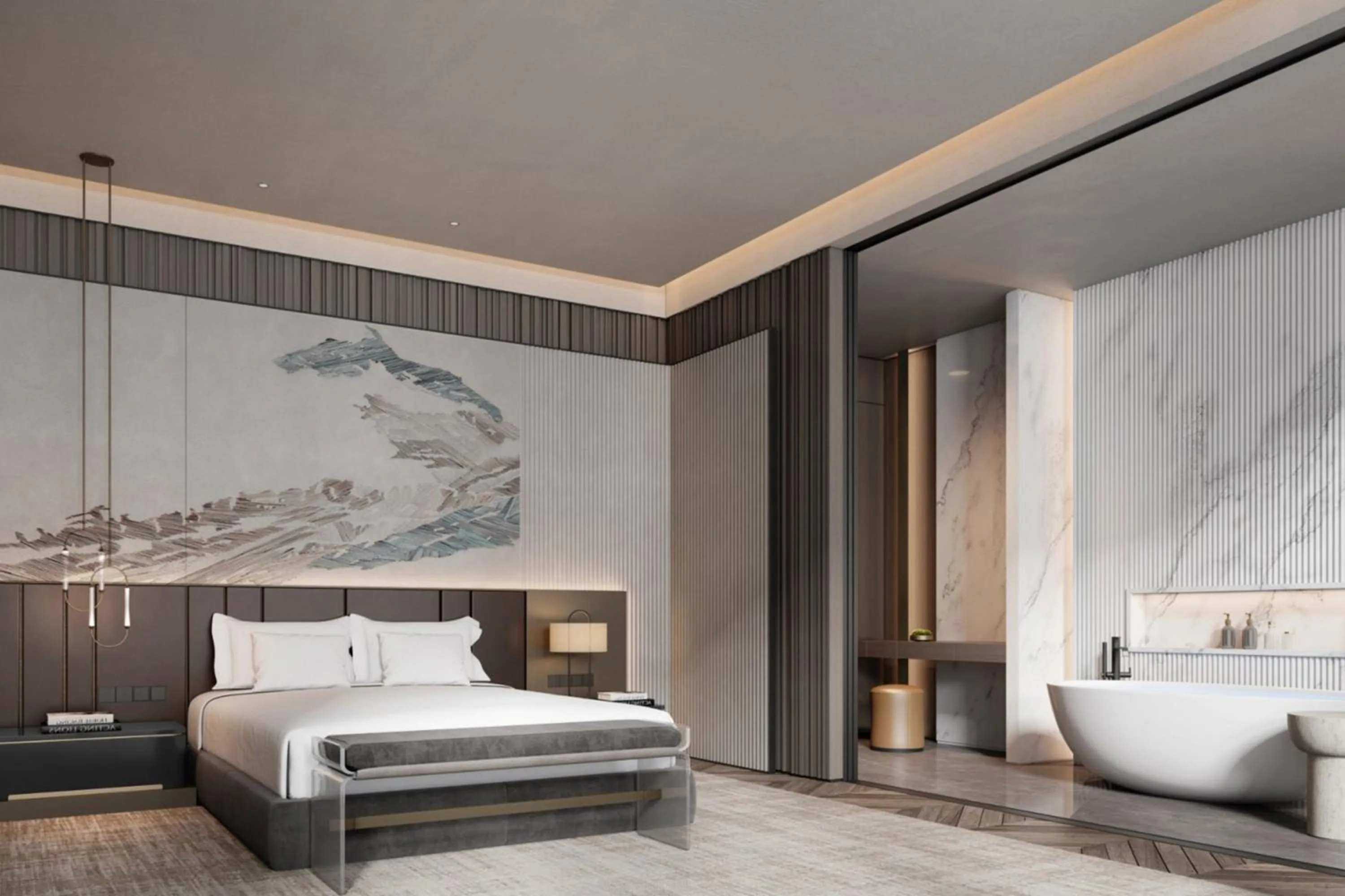 Bedroom, Bed in Luoyang Marriott Hotel