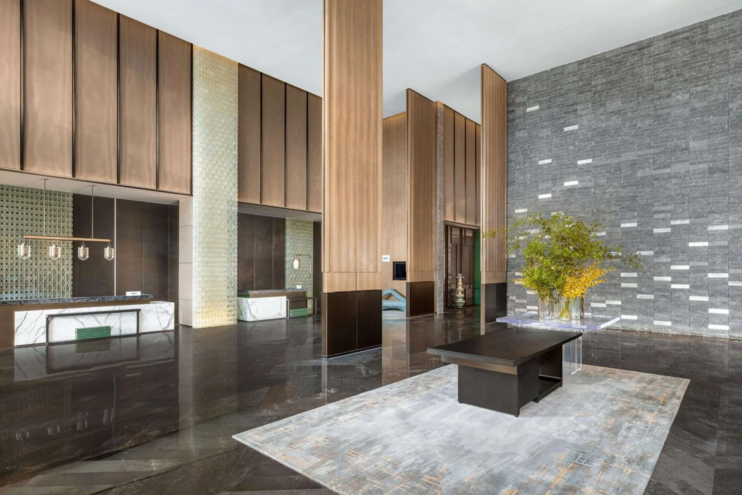 Lobby or reception in Luoyang Marriott Hotel