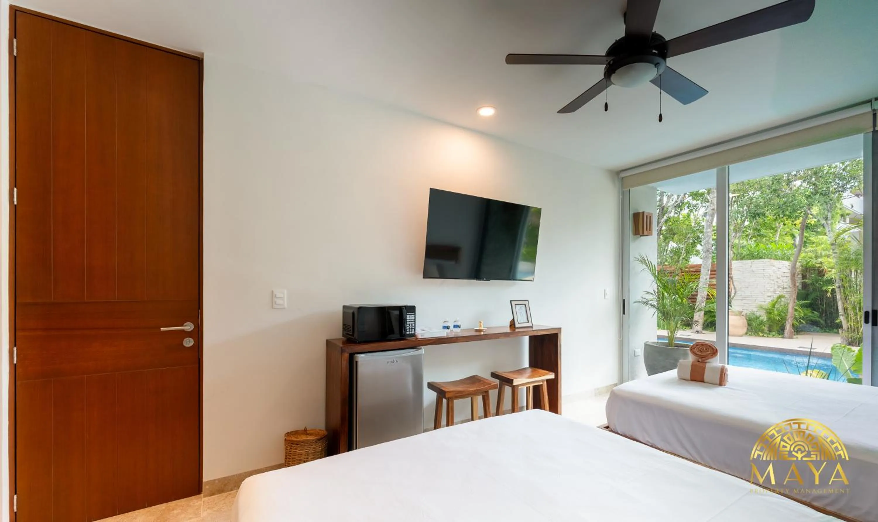 Bed in Nhoa Tulum Aparthotel by Maya PM