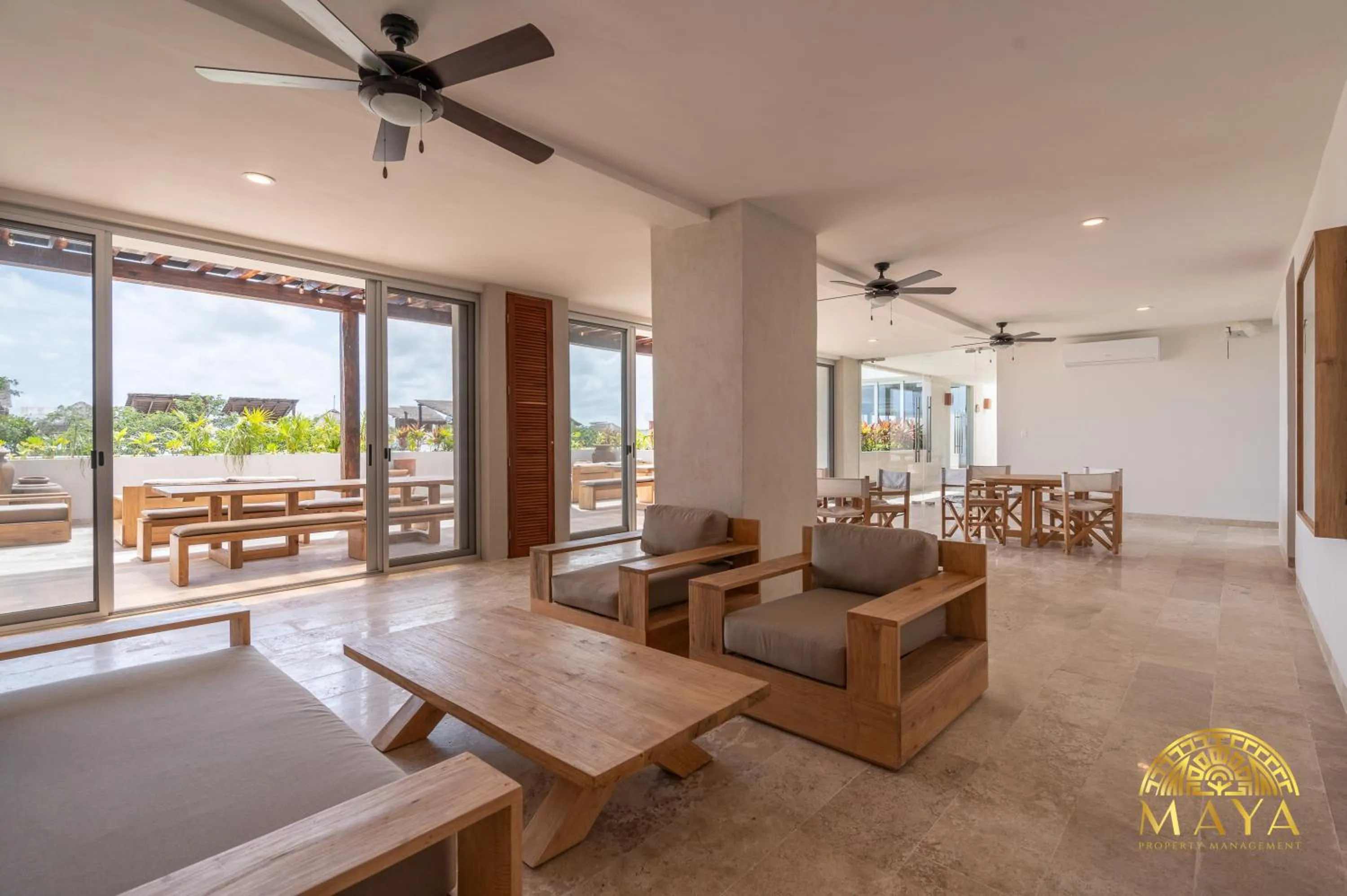 Living room in Nhoa Tulum Aparthotel by Maya PM