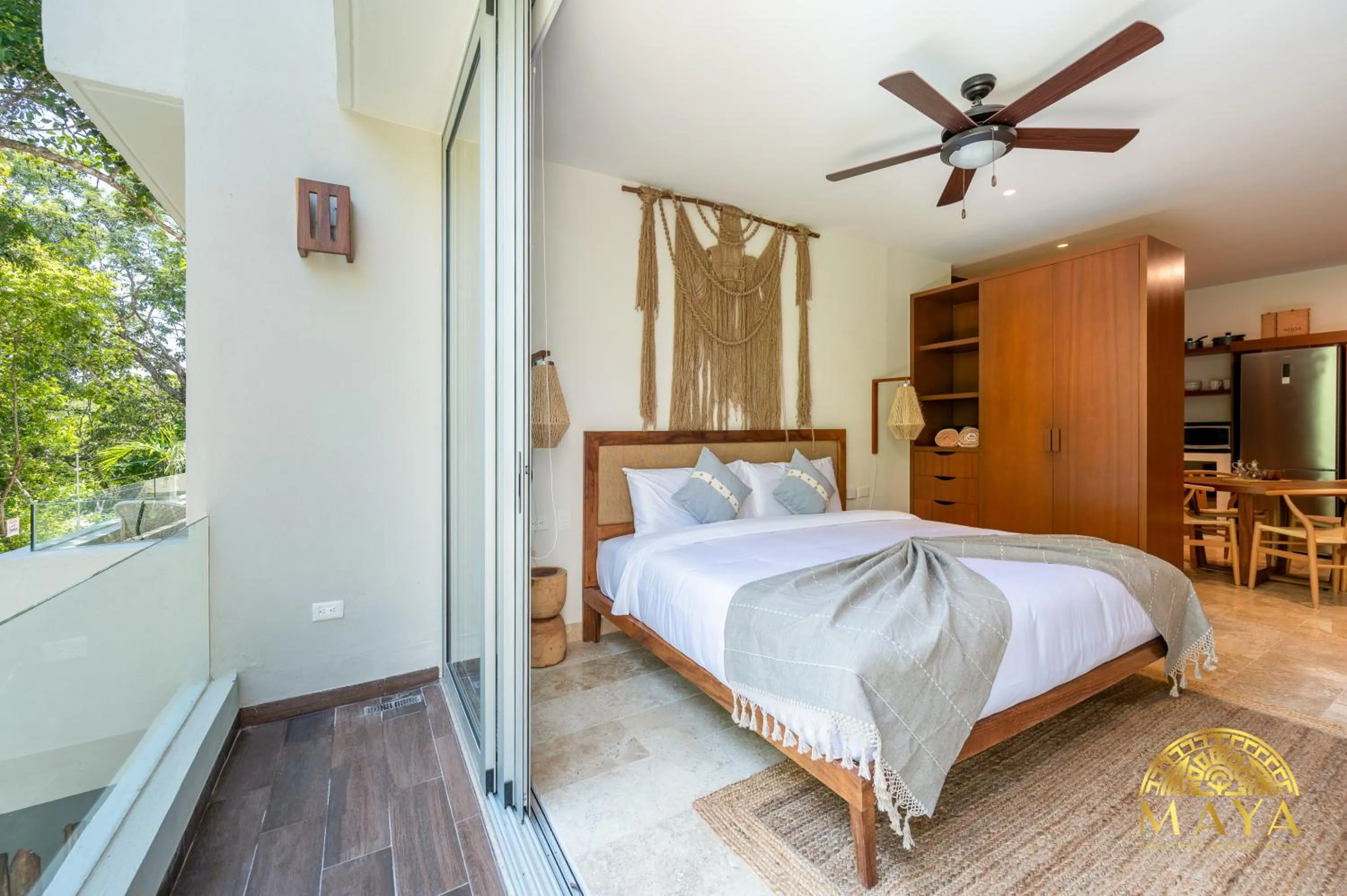 Bed in Nhoa Tulum Aparthotel by Maya PM