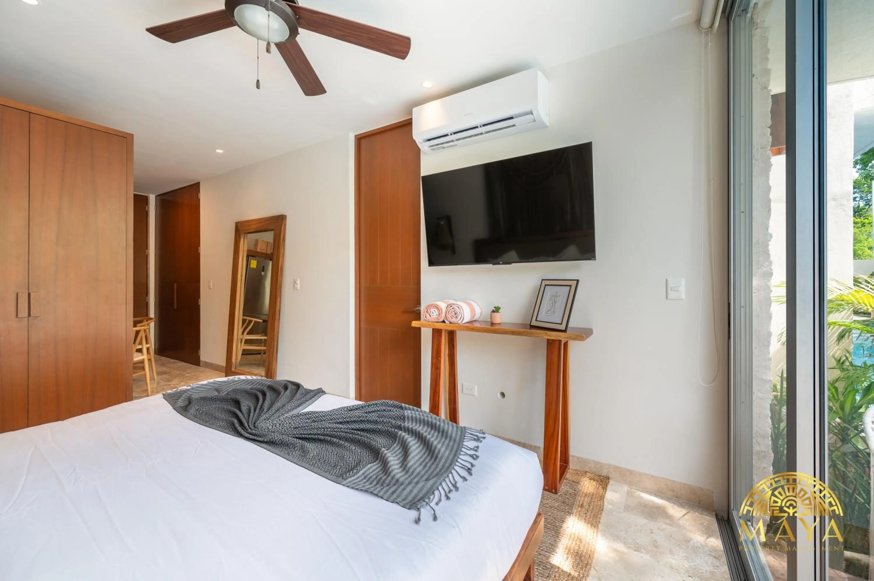 Bed in Nhoa Tulum Aparthotel by Maya PM