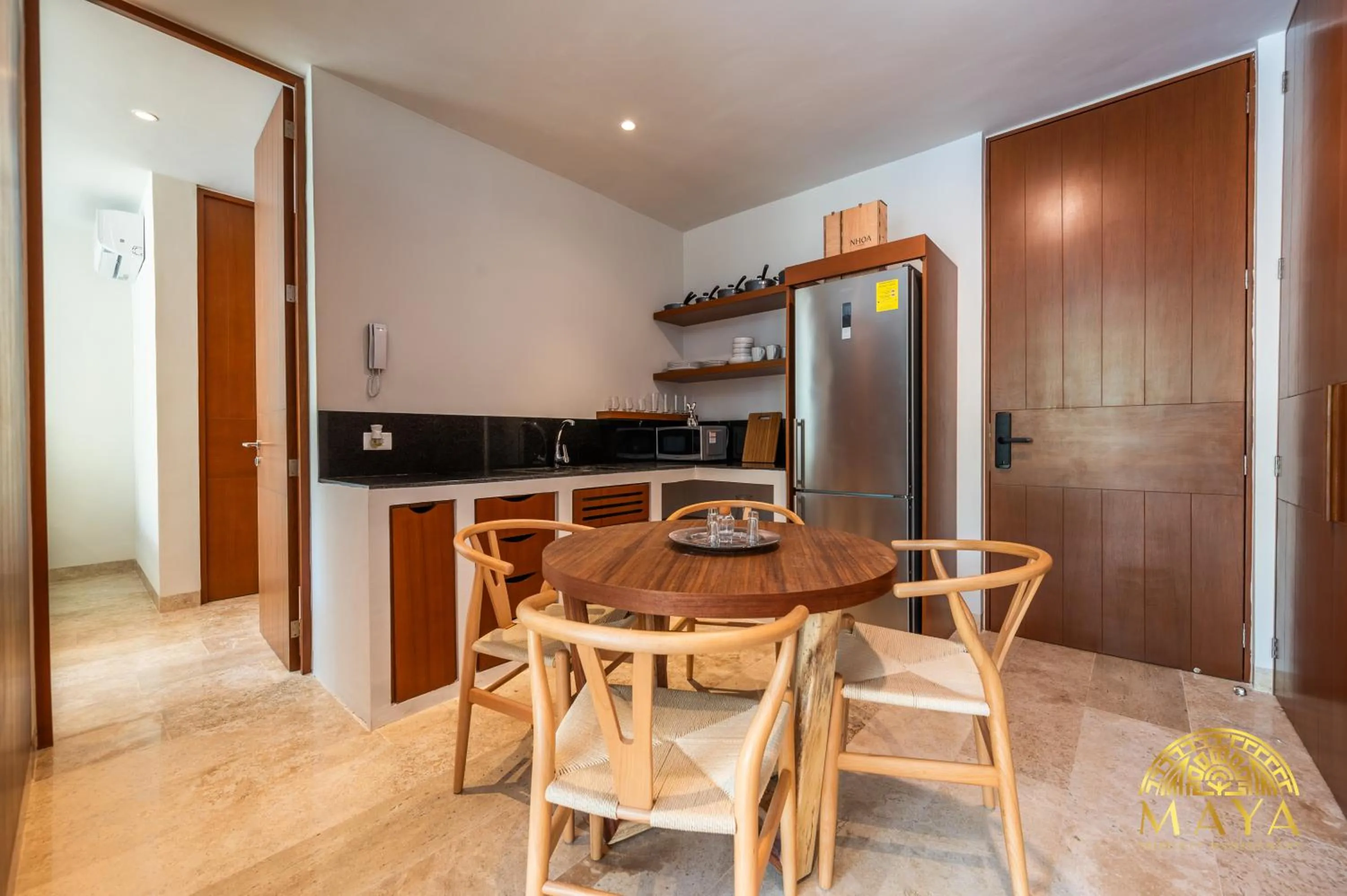 Kitchen or kitchenette in Nhoa Tulum Aparthotel by Maya PM