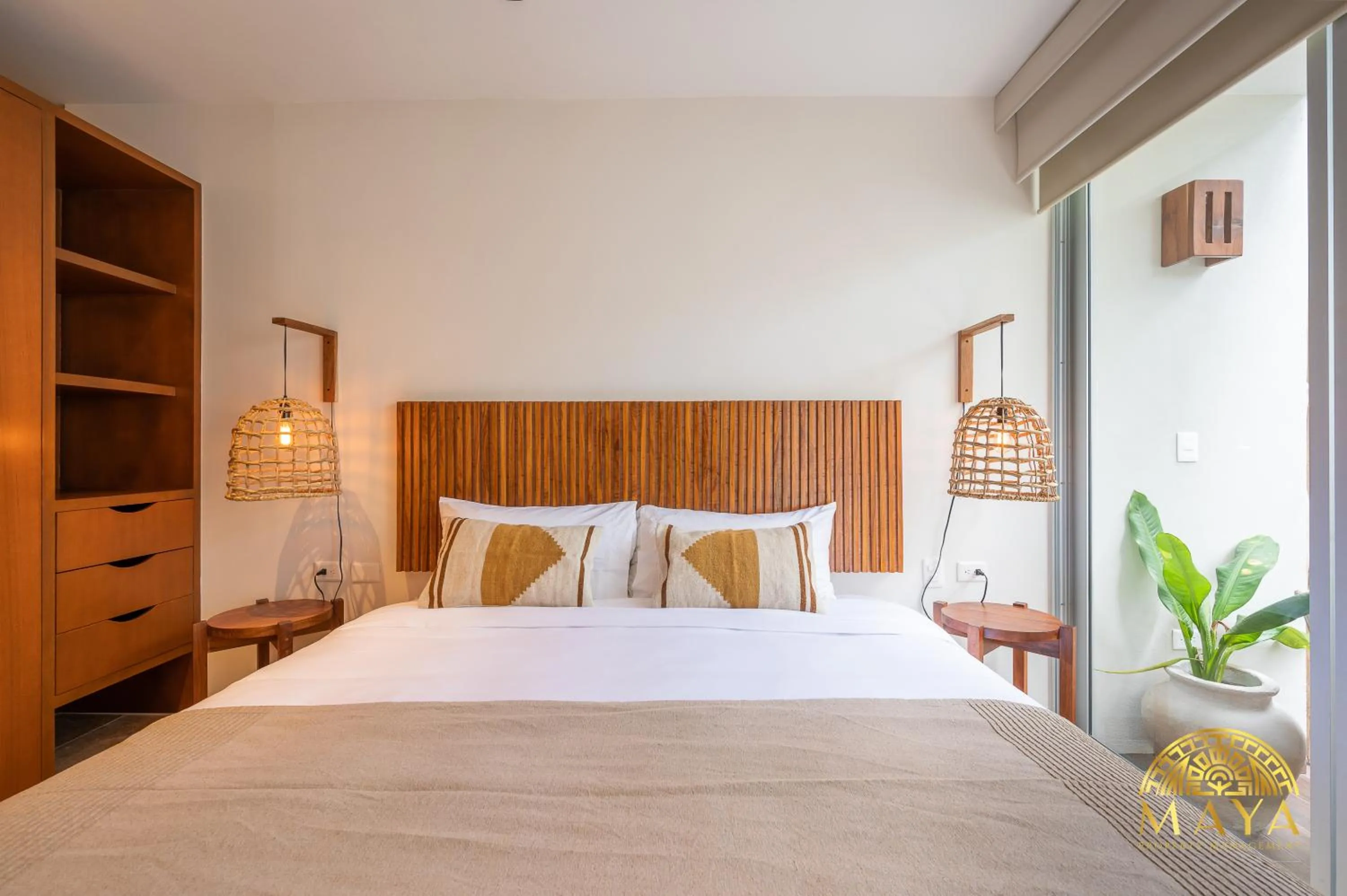 Bedroom, Bed in Nhoa Tulum Aparthotel by Maya PM