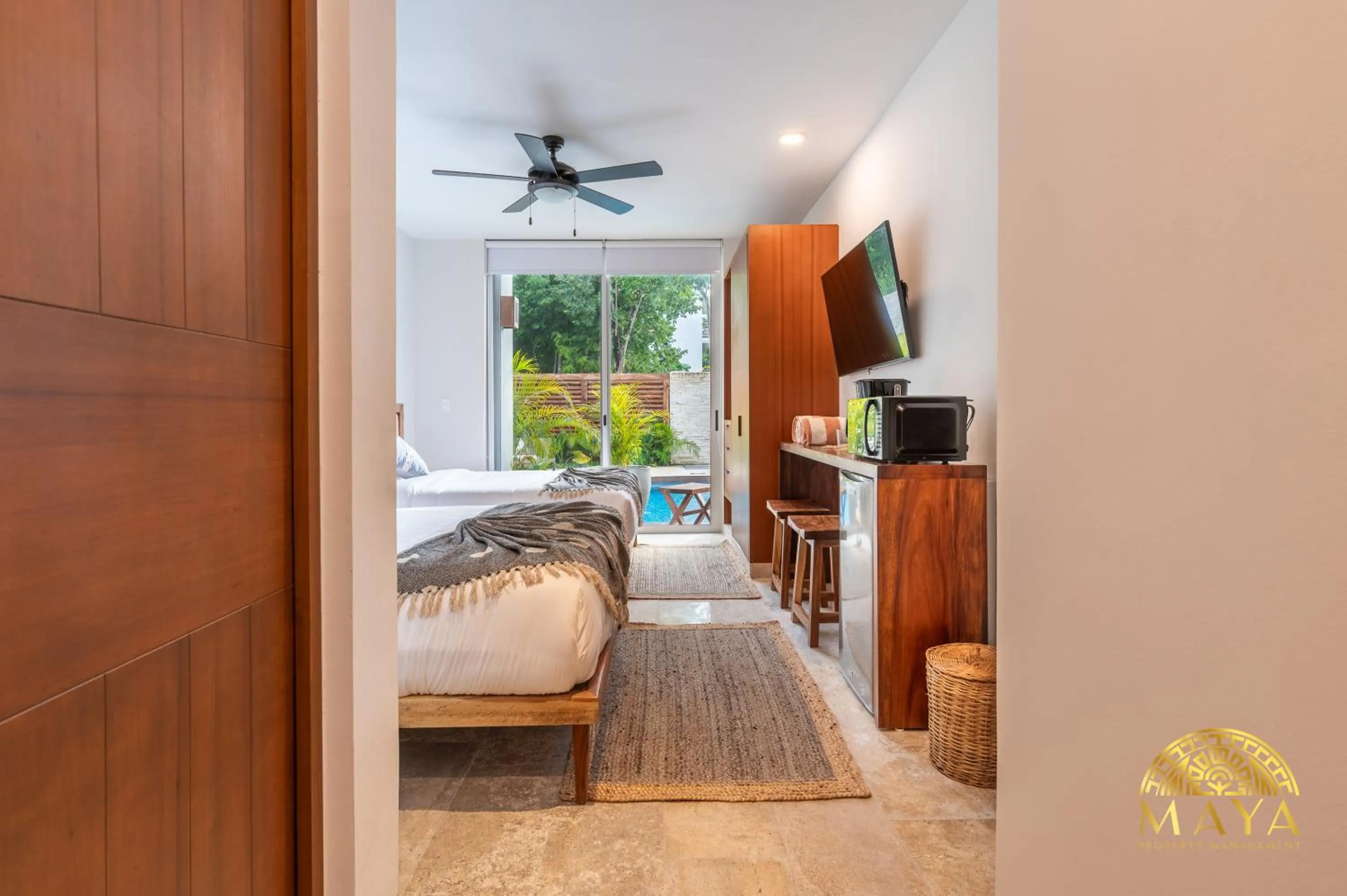 Bedroom, Bed in Nhoa Tulum Aparthotel by Maya PM