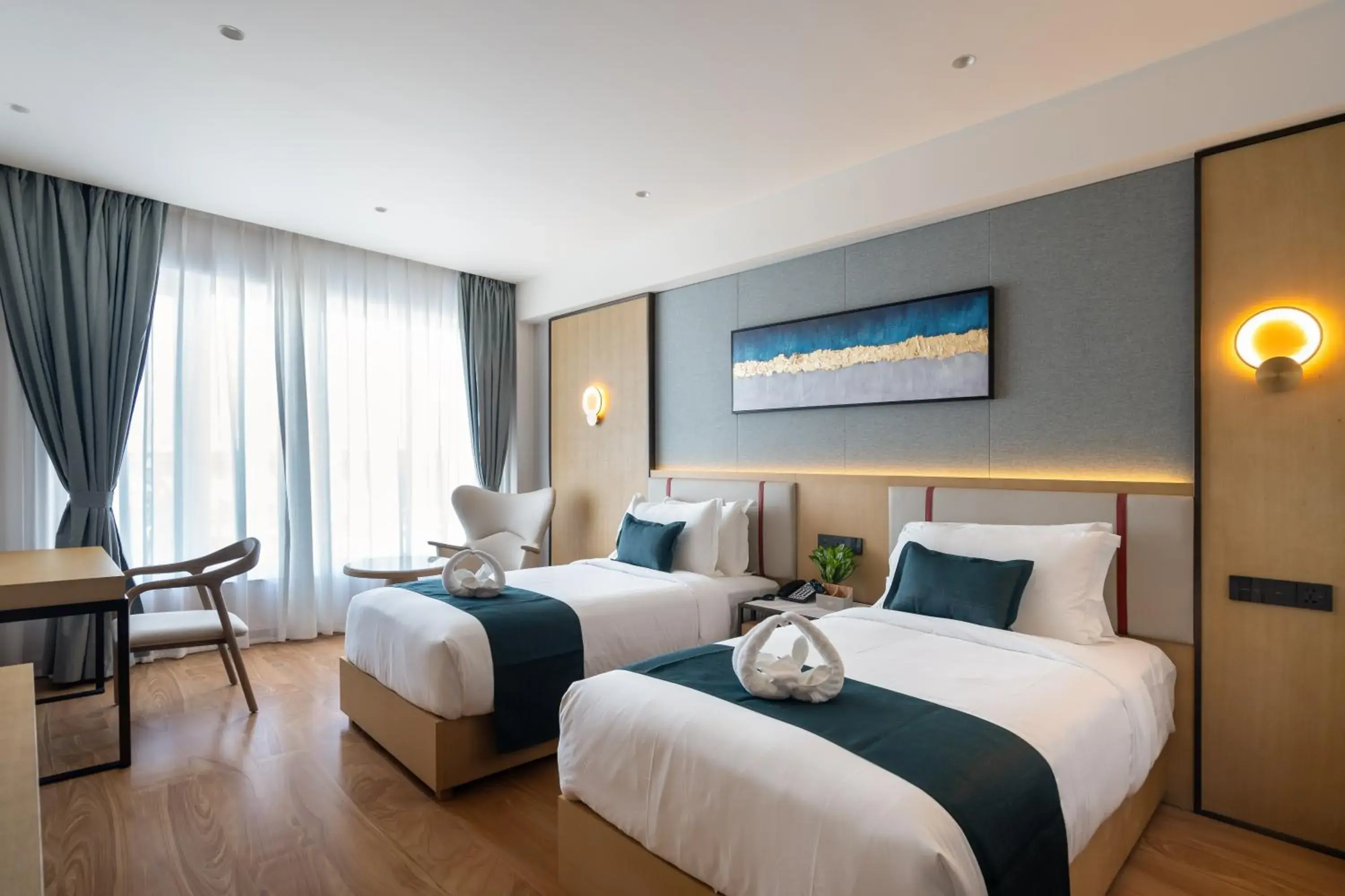 Deluxe Twin Room - single occupancy in Copper Leaf Hotels, Tirunelveli Deluxe Twin Room - single occupancy in Copper Leaf Hotels, Tirunelveli