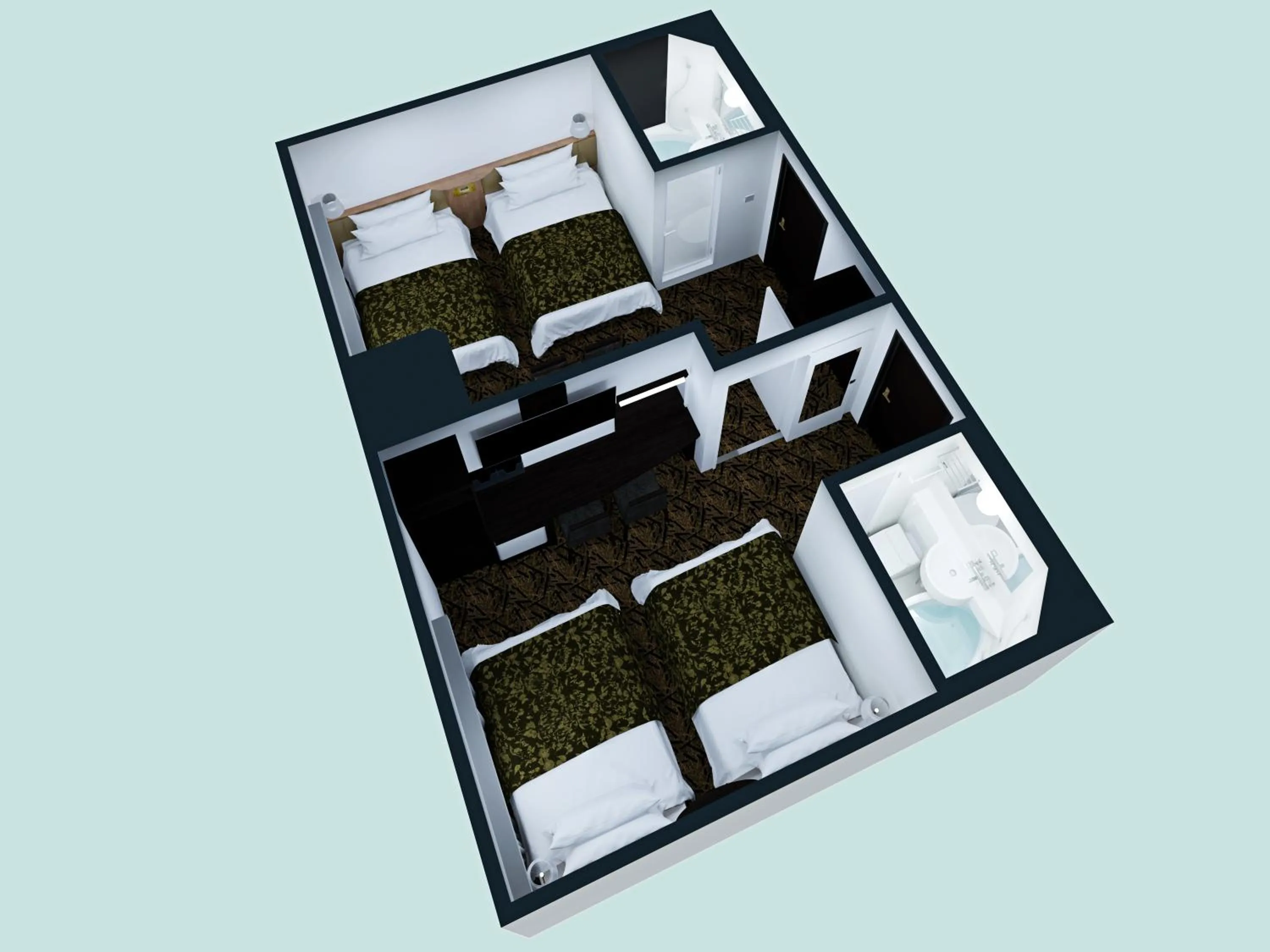 Photo of the whole room in APA Hotel & Resort Osaka Namba Ekimae Tower