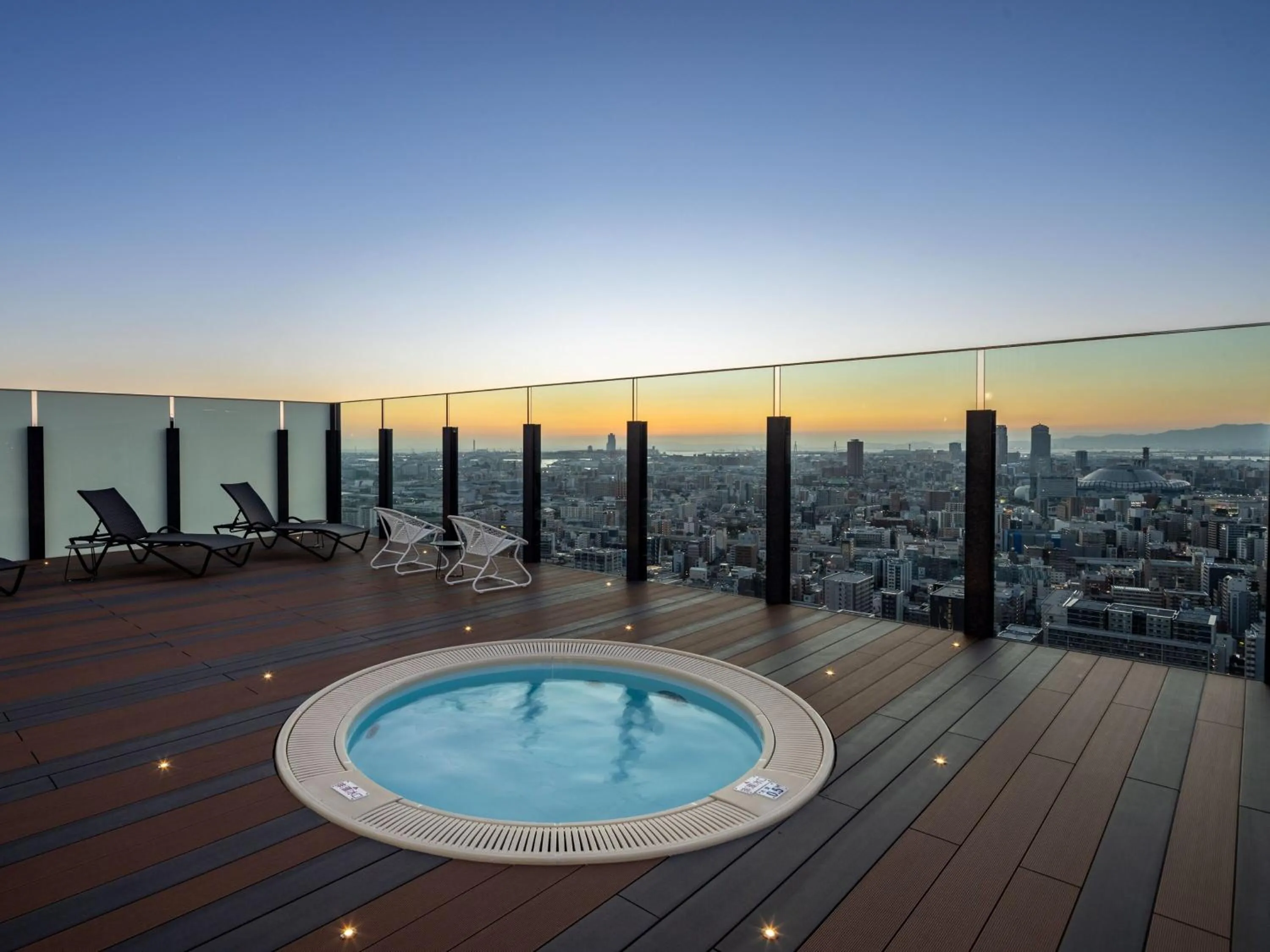 Pool view in APA Hotel & Resort Osaka Namba Ekimae Tower