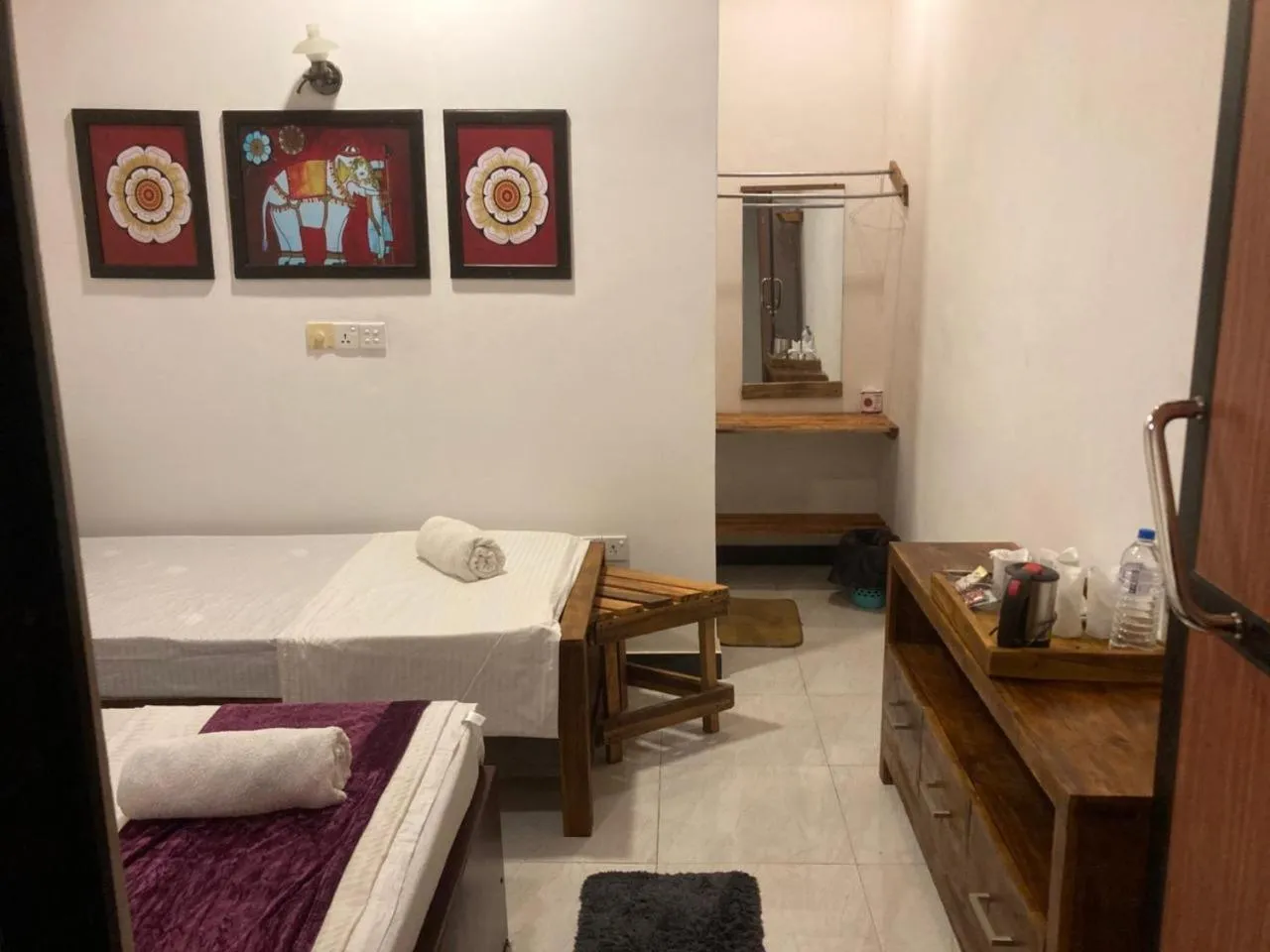 Bed in Ceylon Beach haven Uppuveli