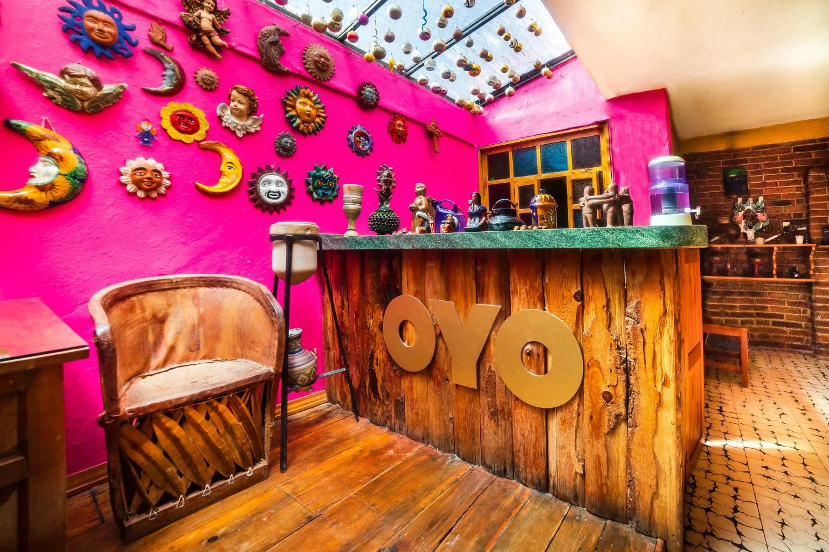 Lobby or reception in OYO Hotel El Mineral, Tlalpujahua