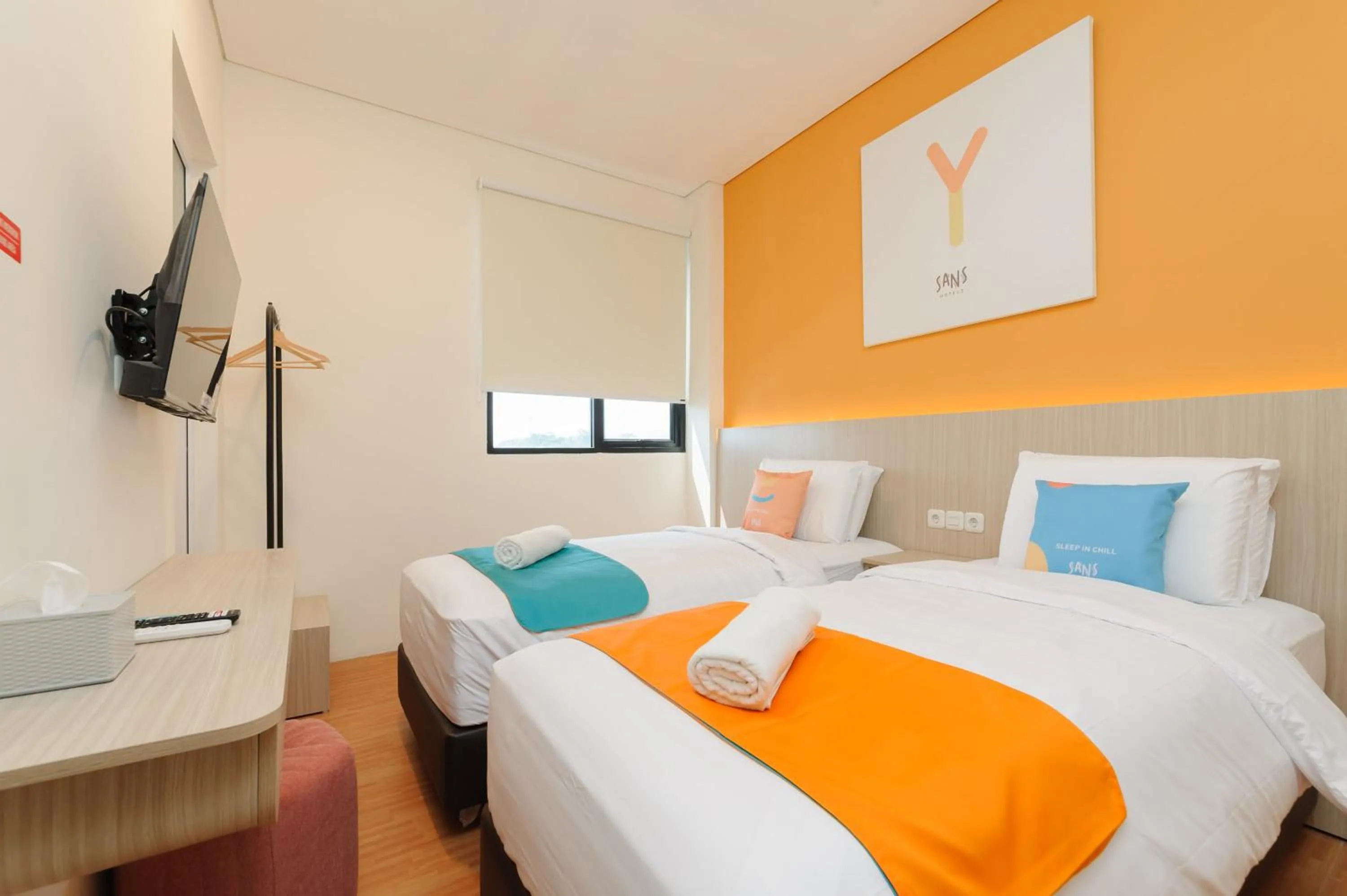 Bedroom, Bed in Sans Hotel Tajur Bogor