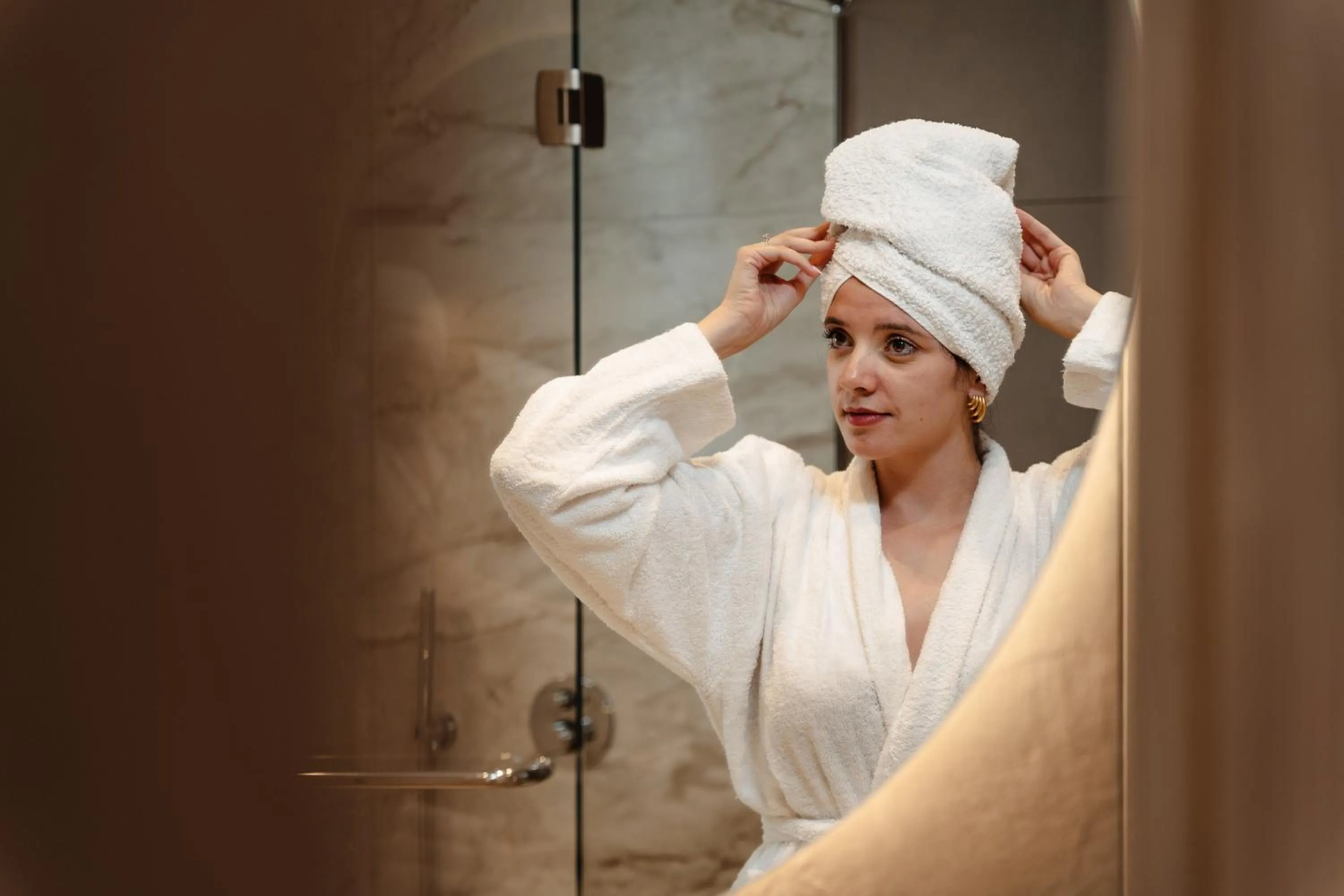 Shower in Thalelion 3 bedroom Villas with private pool and Jacuzzi