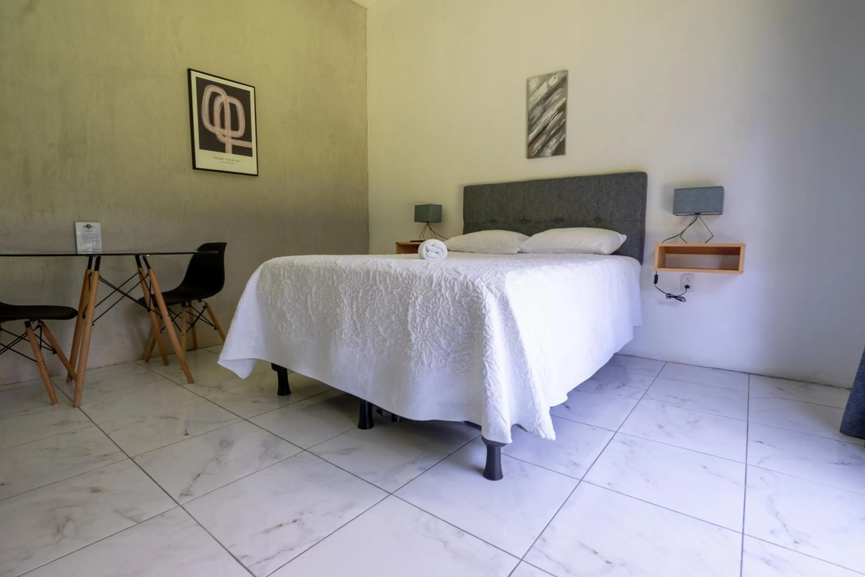 Bed in Cabañas Green House