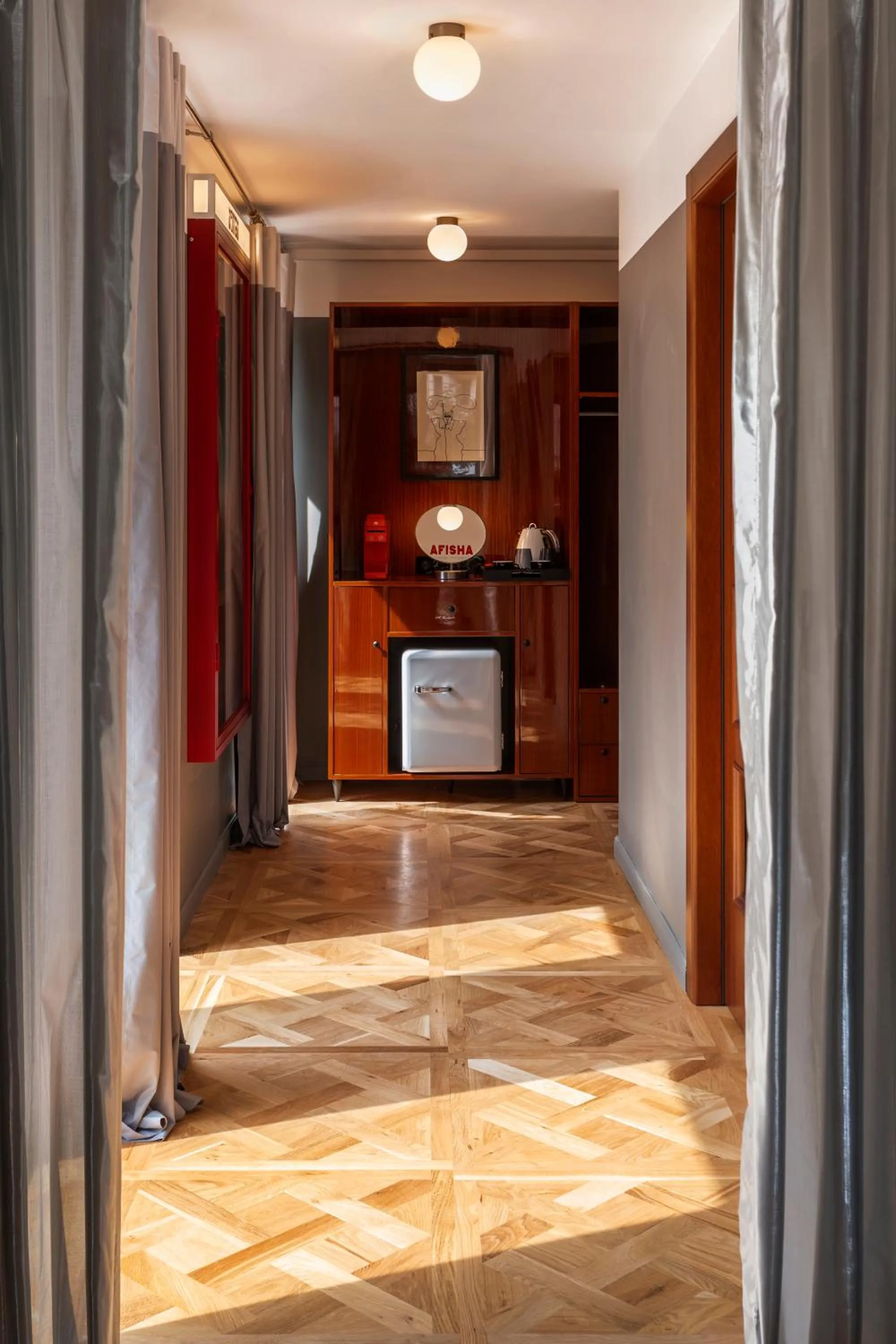 Coffee/tea facilities in Hotel Afisha