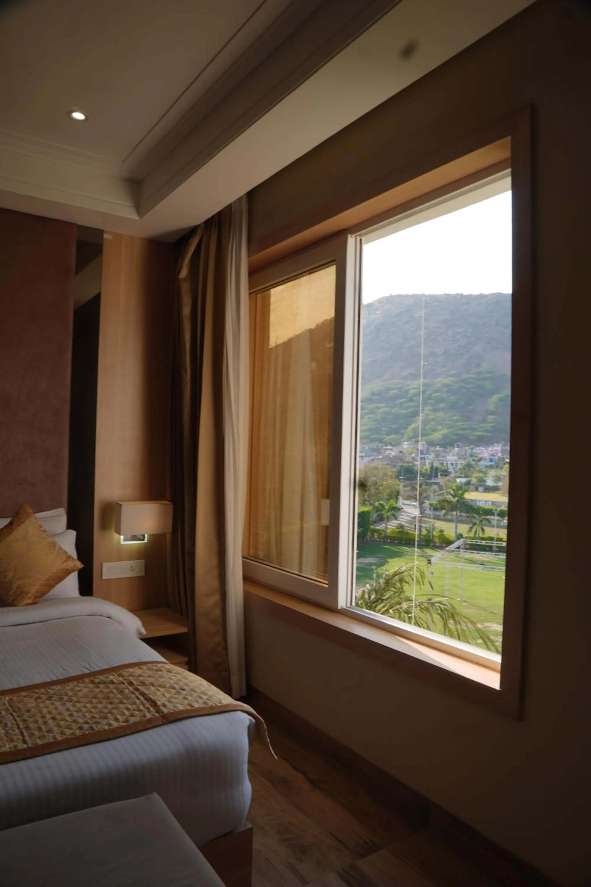 View (from property/room), Bed in Sagar Resort