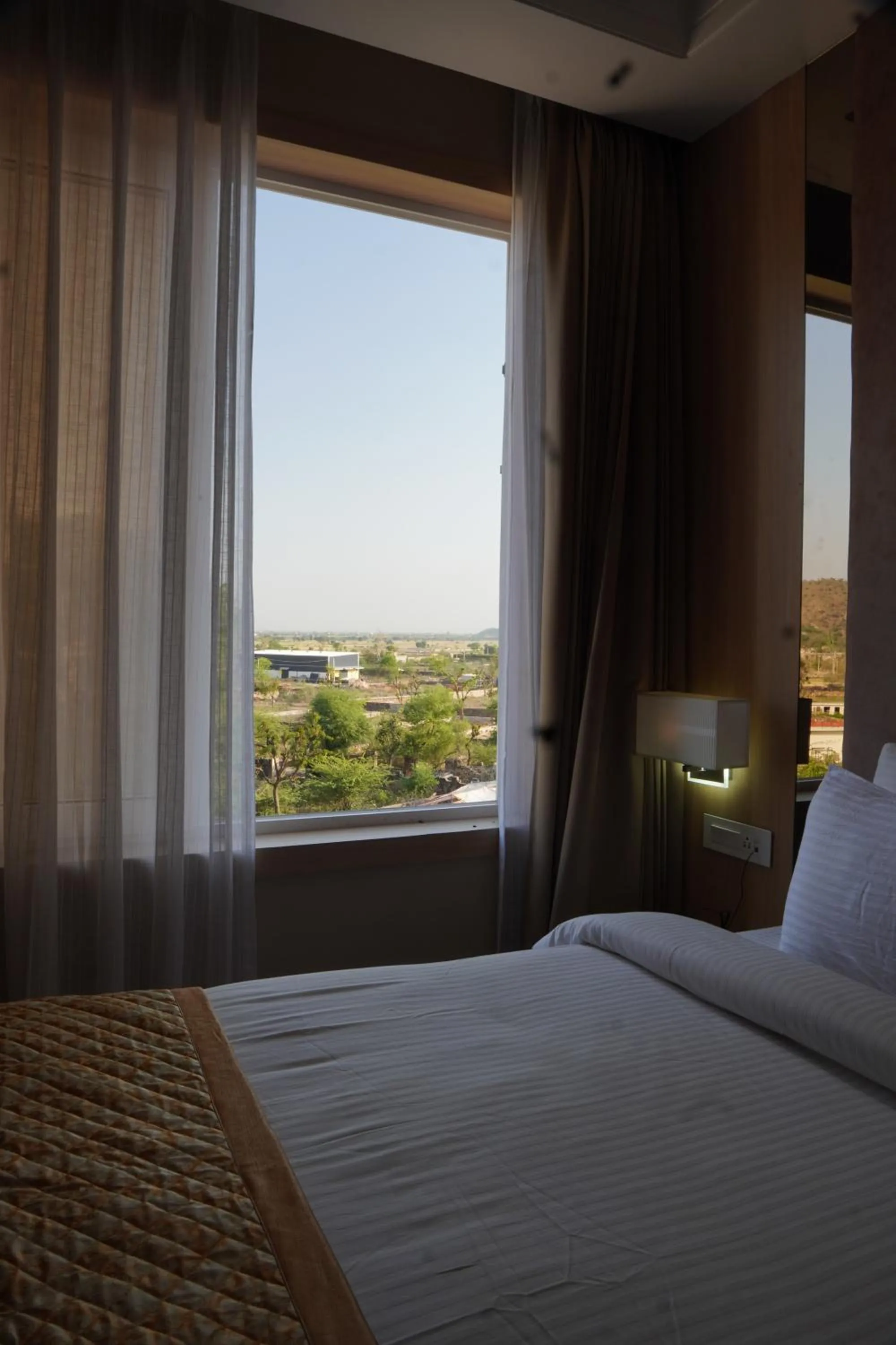 View (from property/room), Bed in Sagar Resort