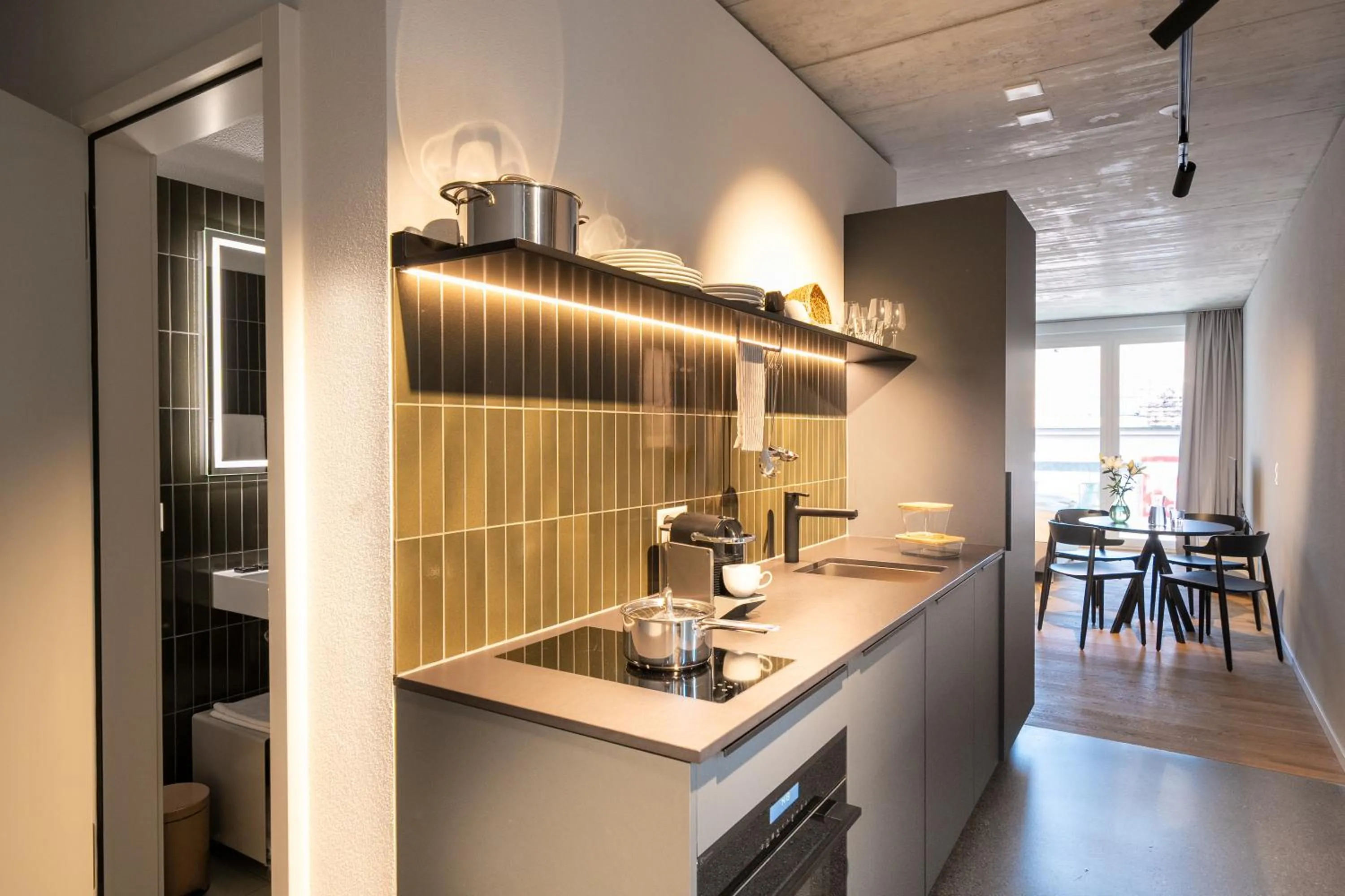 Living room in Aparthotel Il Momento Bern Expo