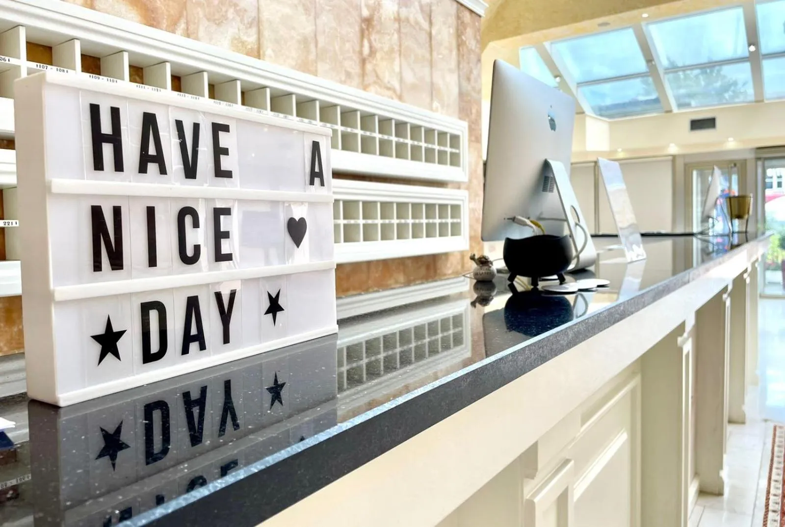 Lobby or reception in AMH Hotel Durres