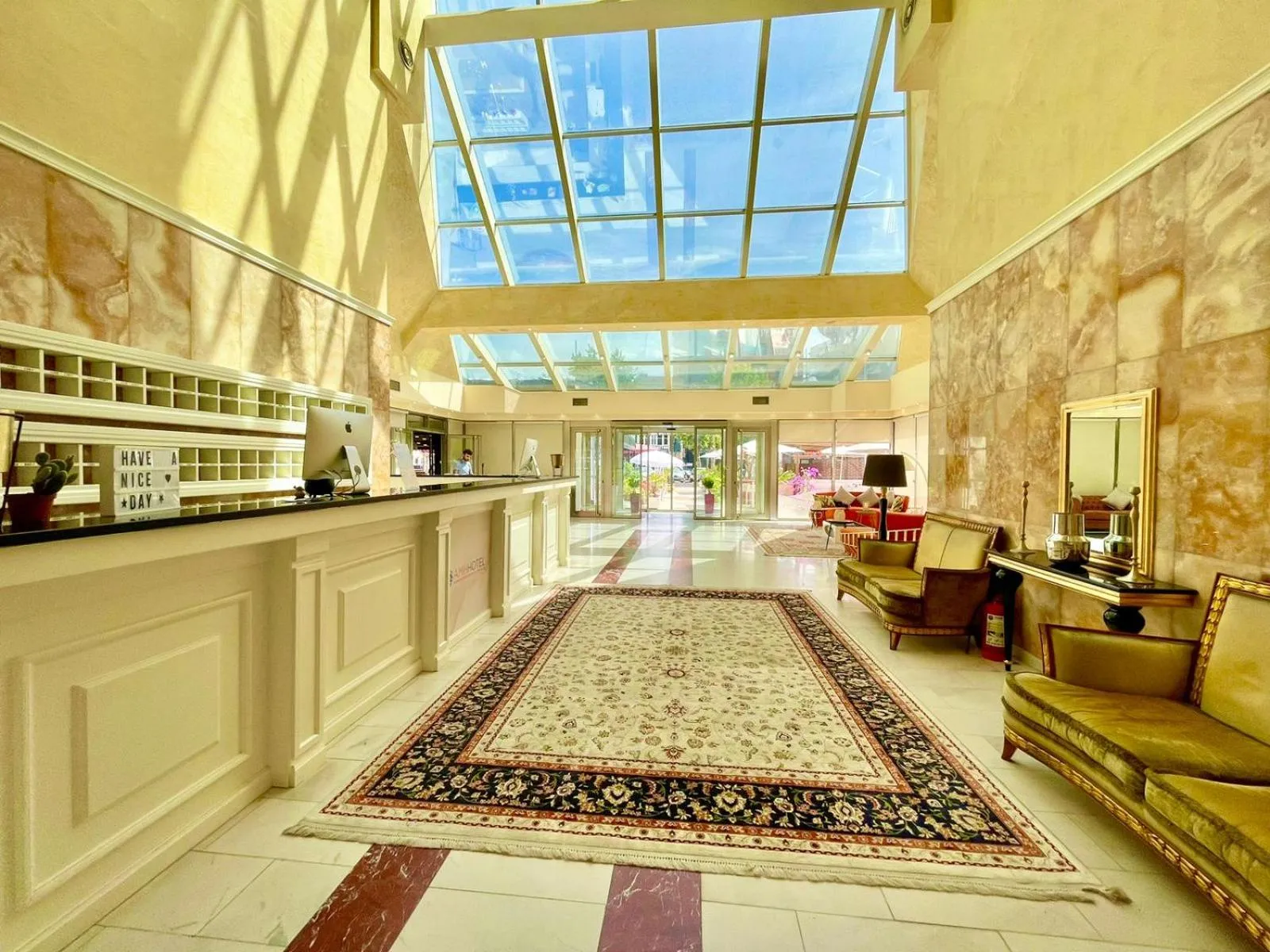 Lobby or reception in AMH Hotel Durres