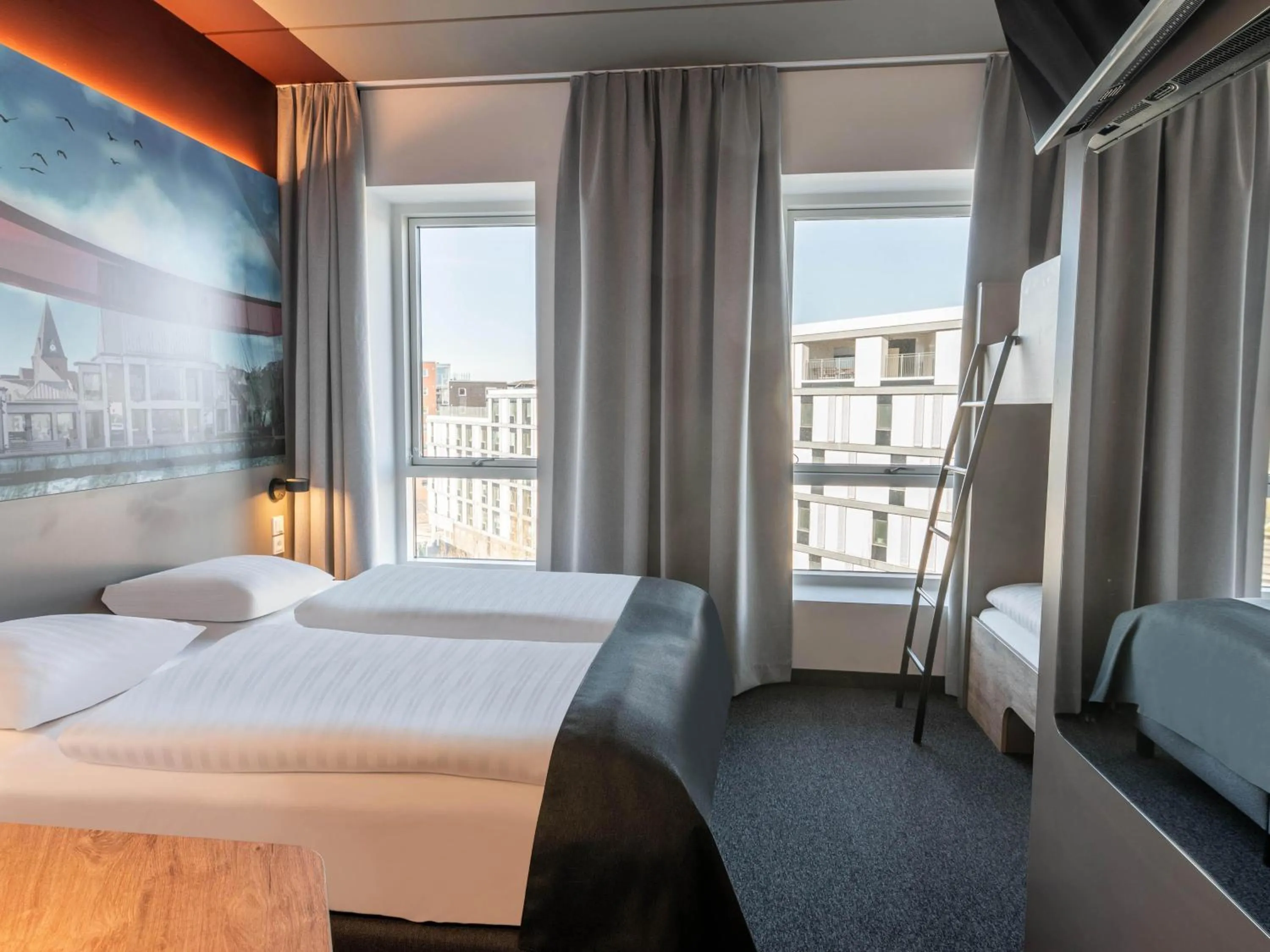 Photo of the whole room, Bed in B&B HOTEL Aalborg