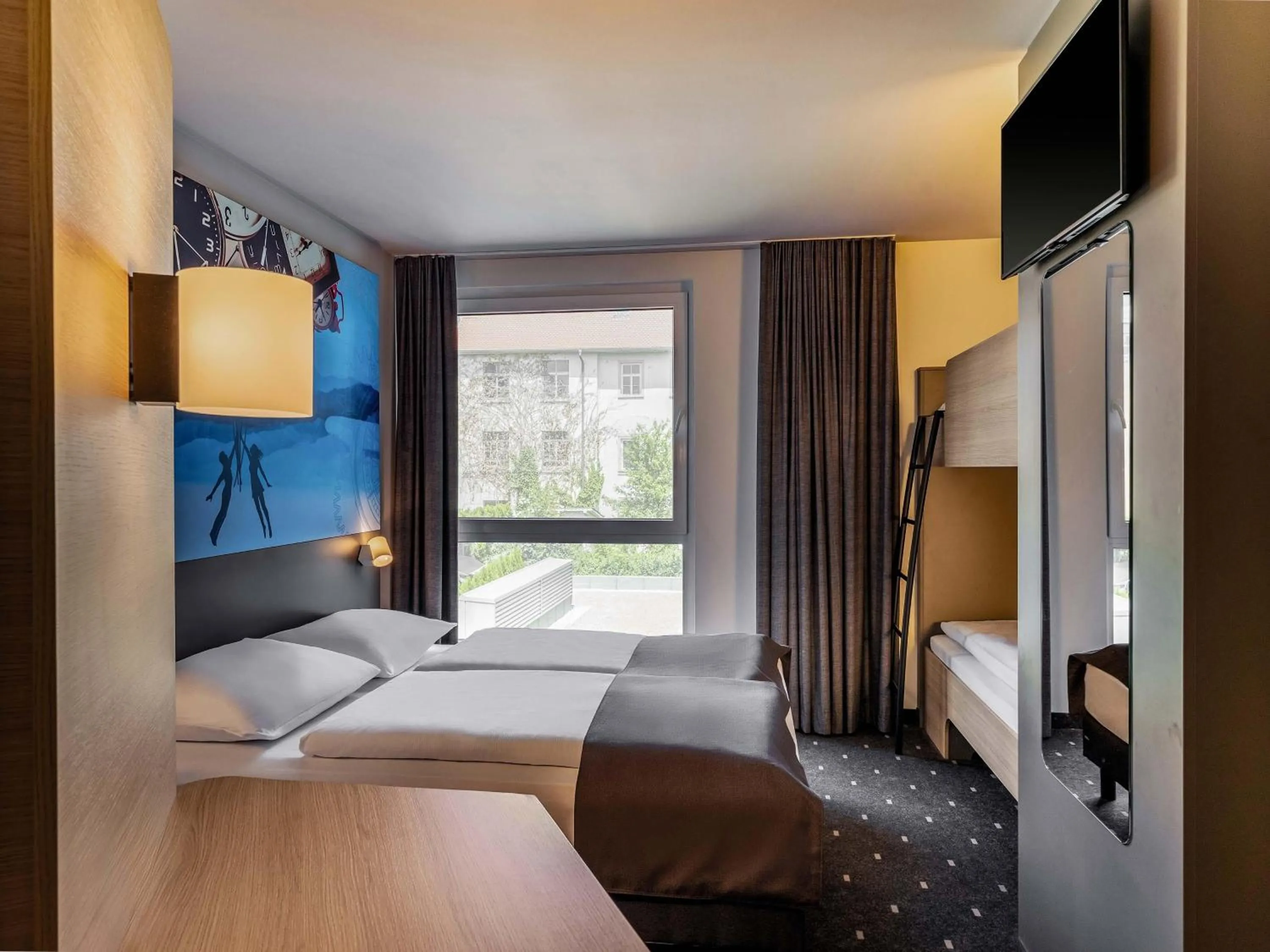 Photo of the whole room, Bed in B&B HOTEL Aalborg