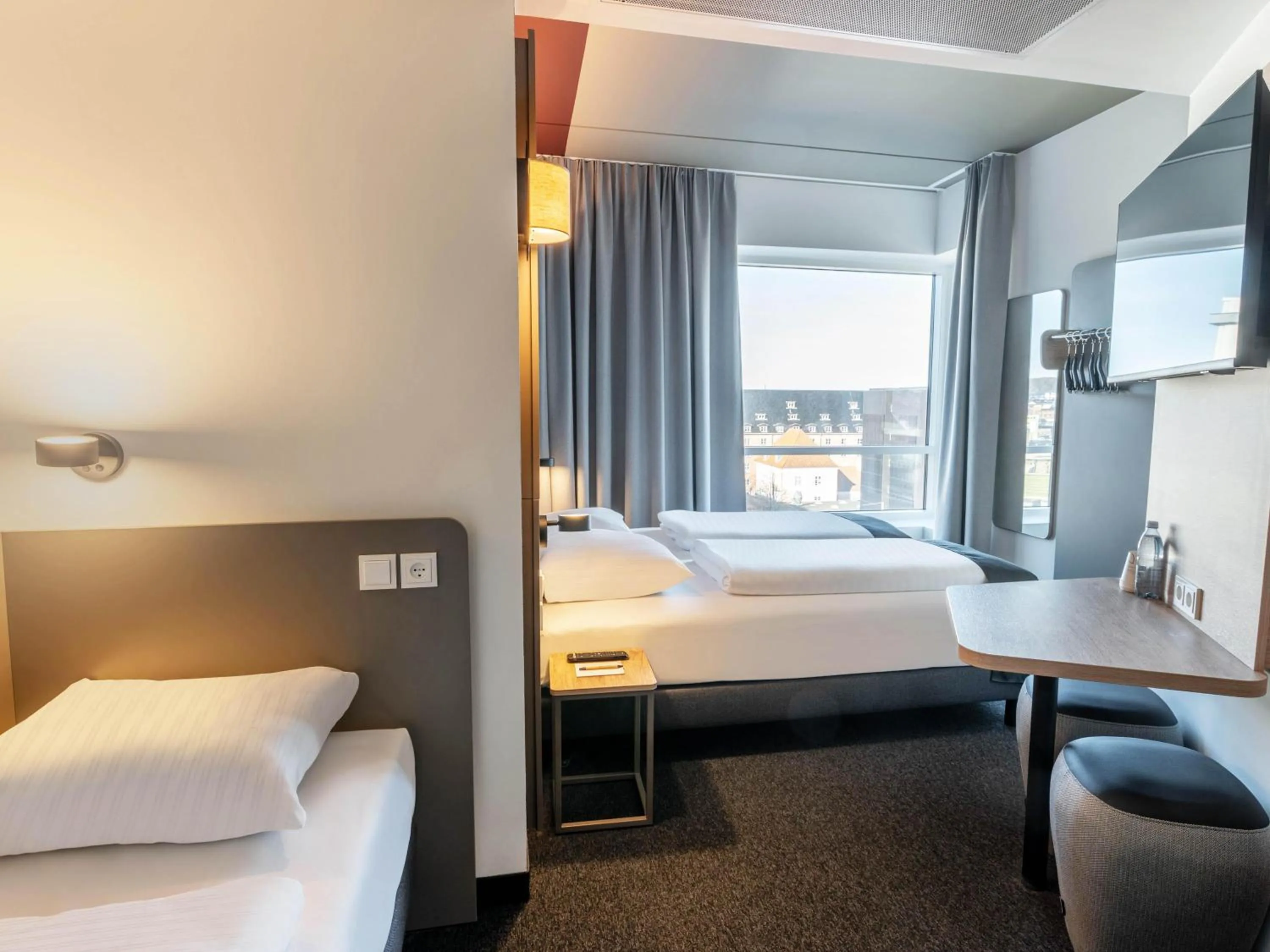 Photo of the whole room, Bed in B&B HOTEL Aalborg