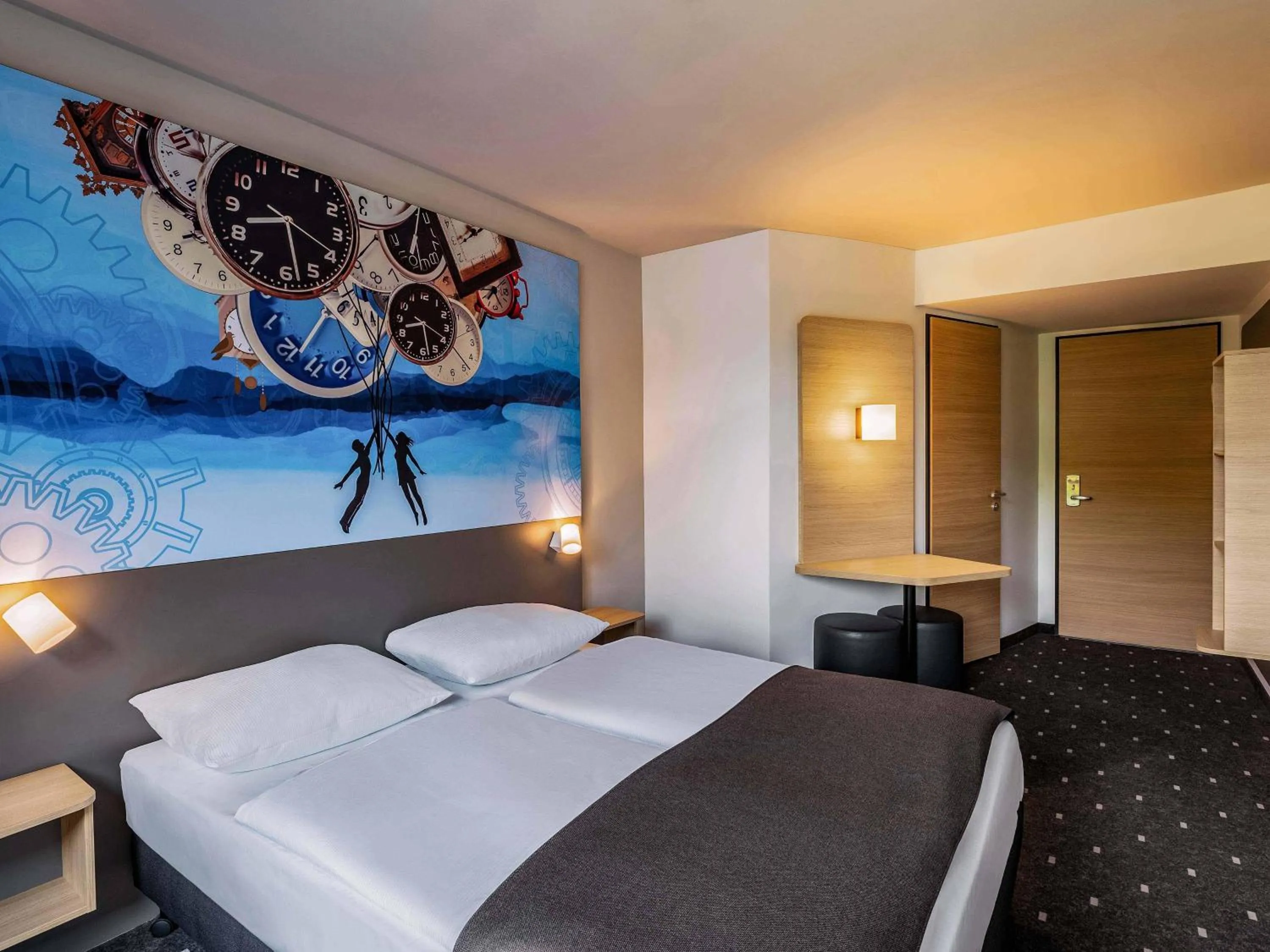 Photo of the whole room, Bed in B&B HOTEL Aalborg