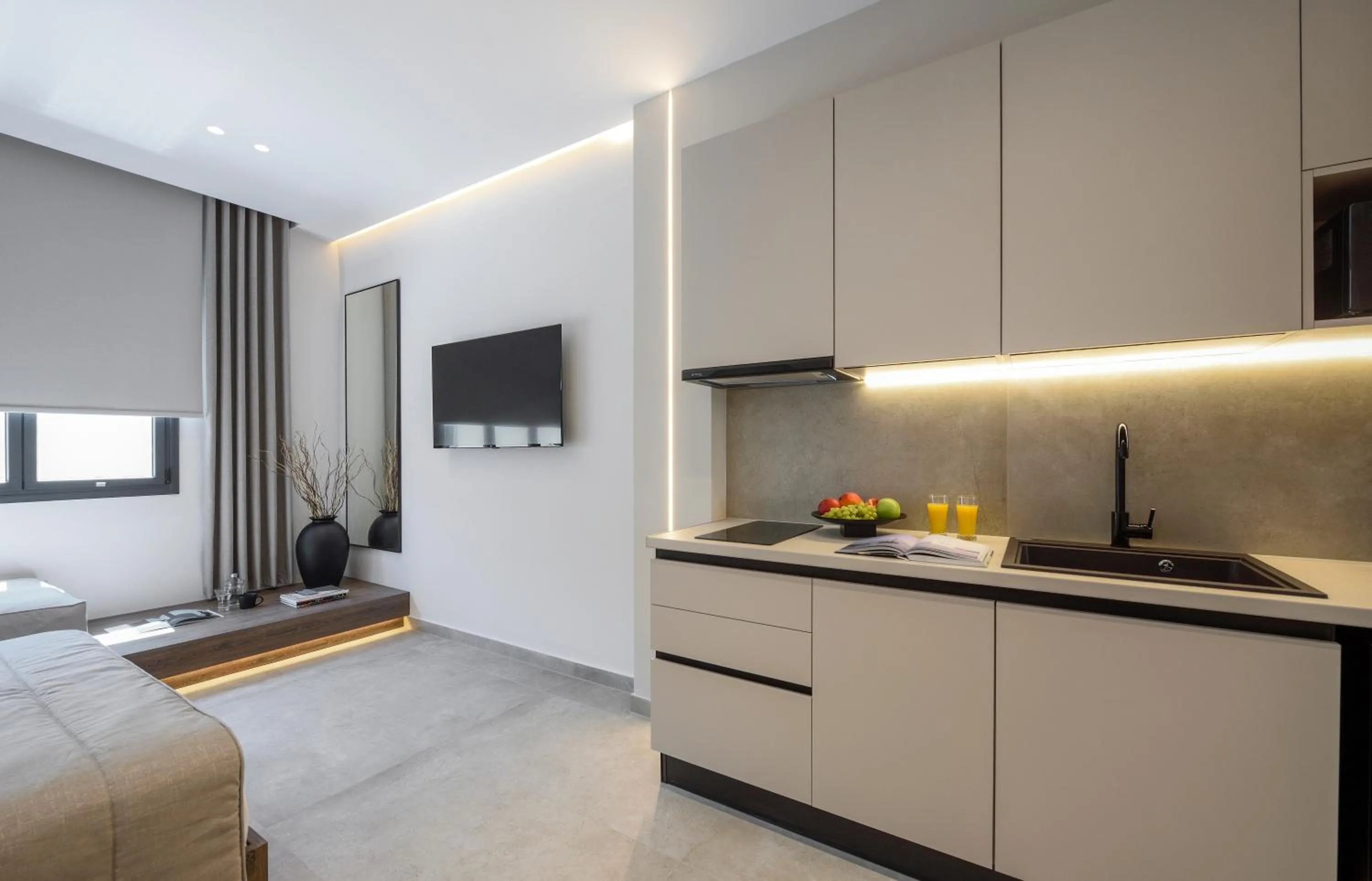 Kitchen or kitchenette in Loena Luxury Suites