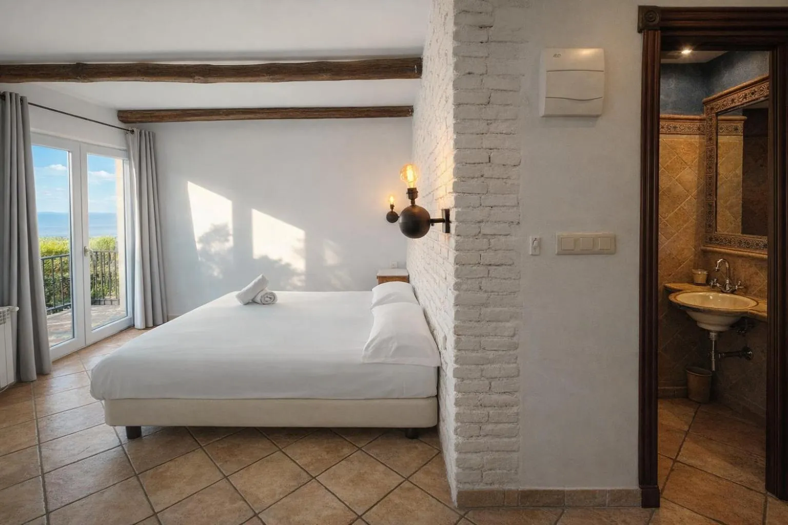 Photo of the whole room, Bed in Hotel El Balcon de las nieves