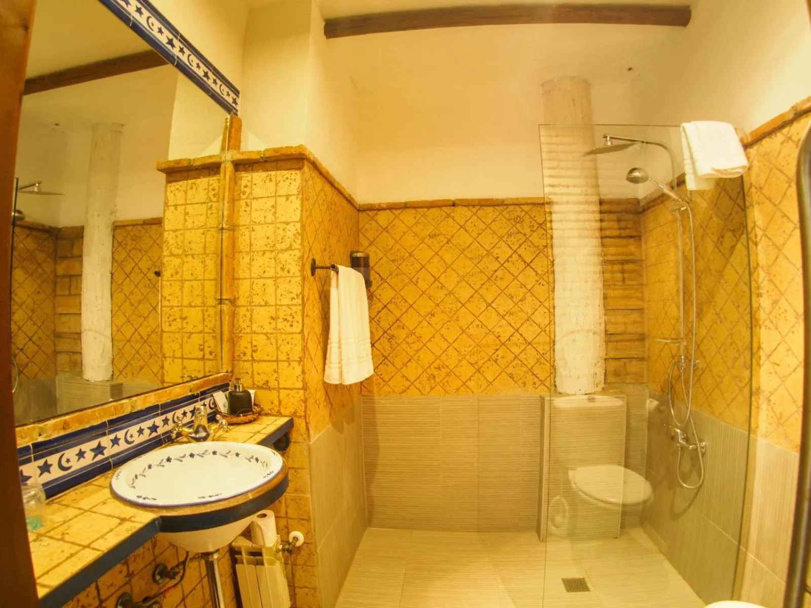 Shower in Hotel El Balcon de las nieves