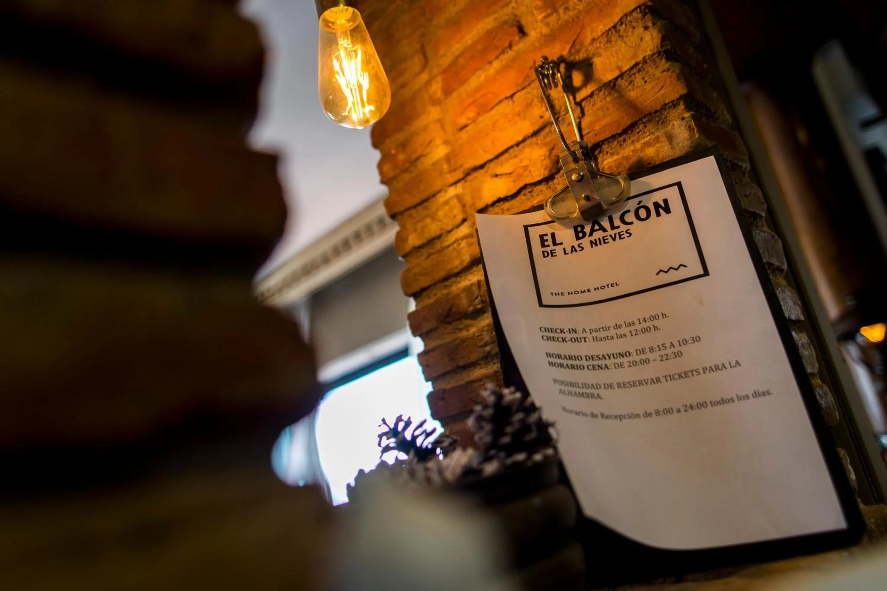 Decorative detail in Hotel El Balcon de las nieves