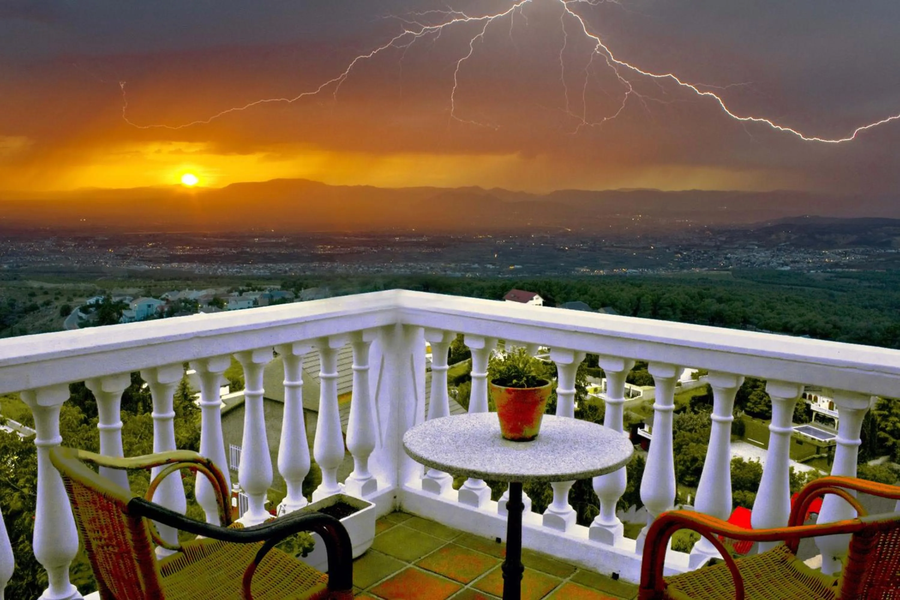 View (from property/room) in Hotel El Balcon de las nieves