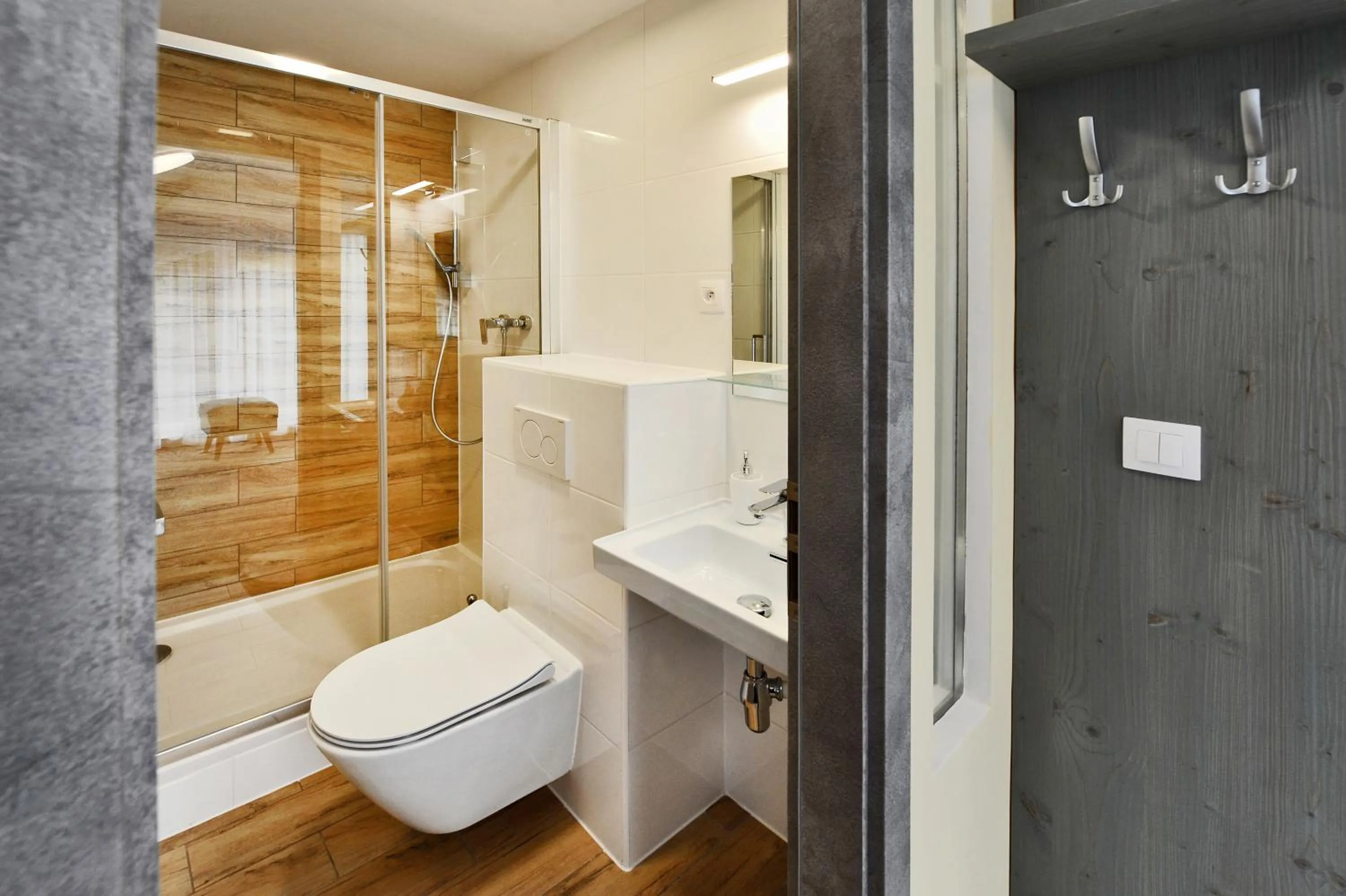 Shower in Aparthotel Belveder