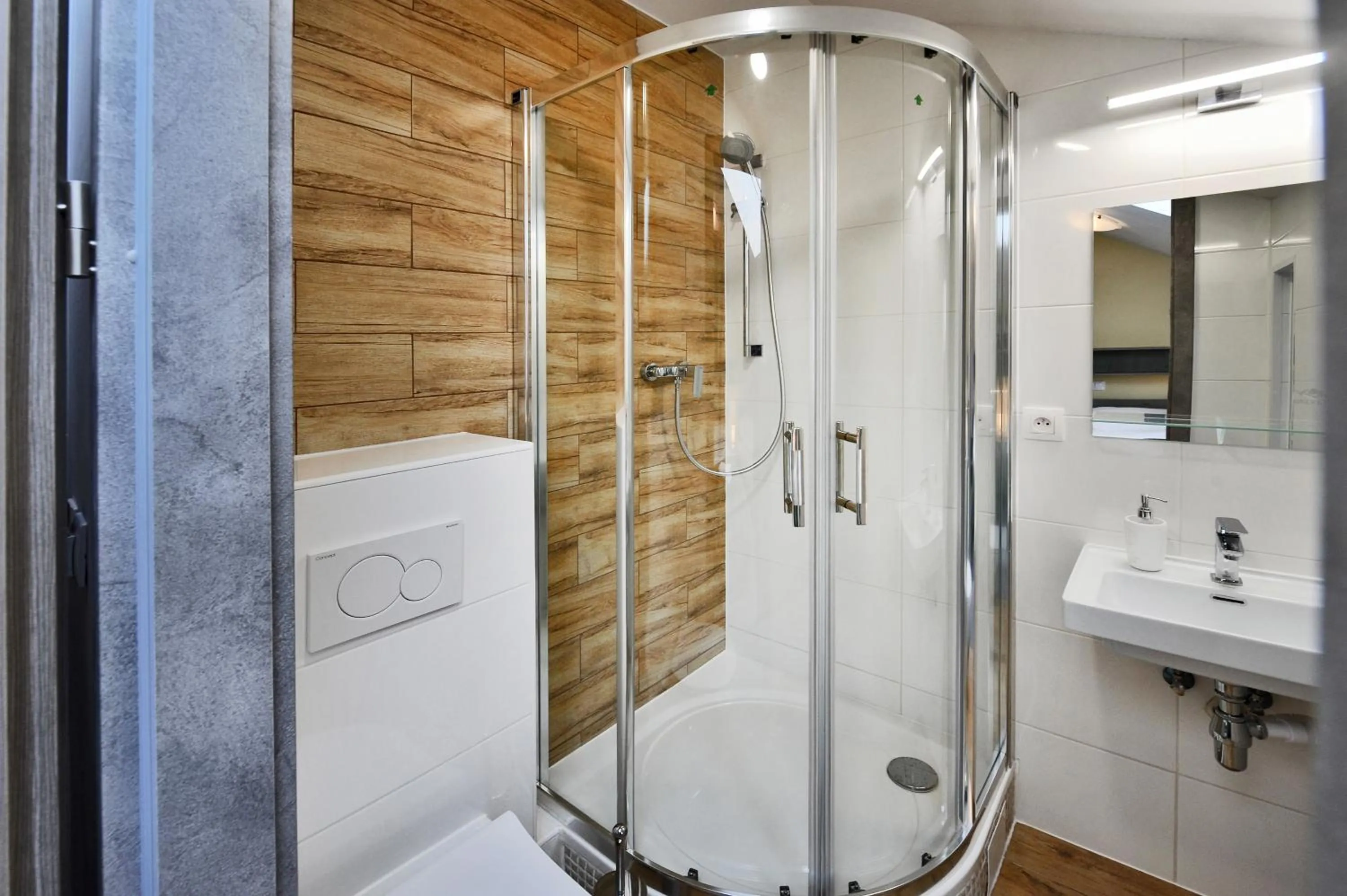 Shower in Aparthotel Belveder