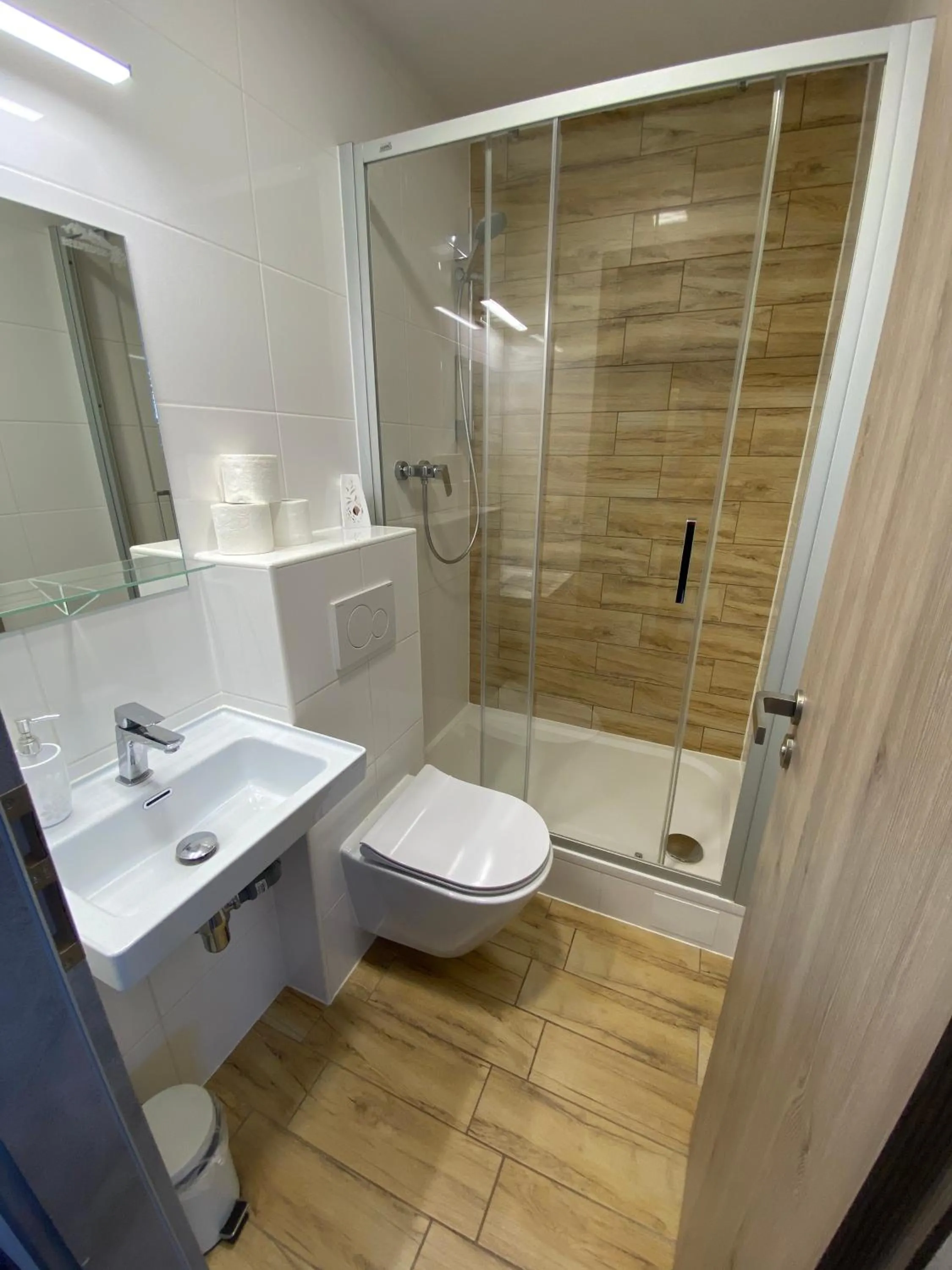 Shower in Aparthotel Belveder