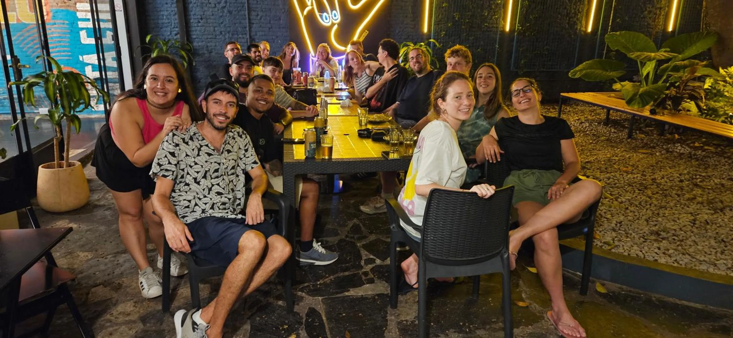 People in Play Hostel Garden