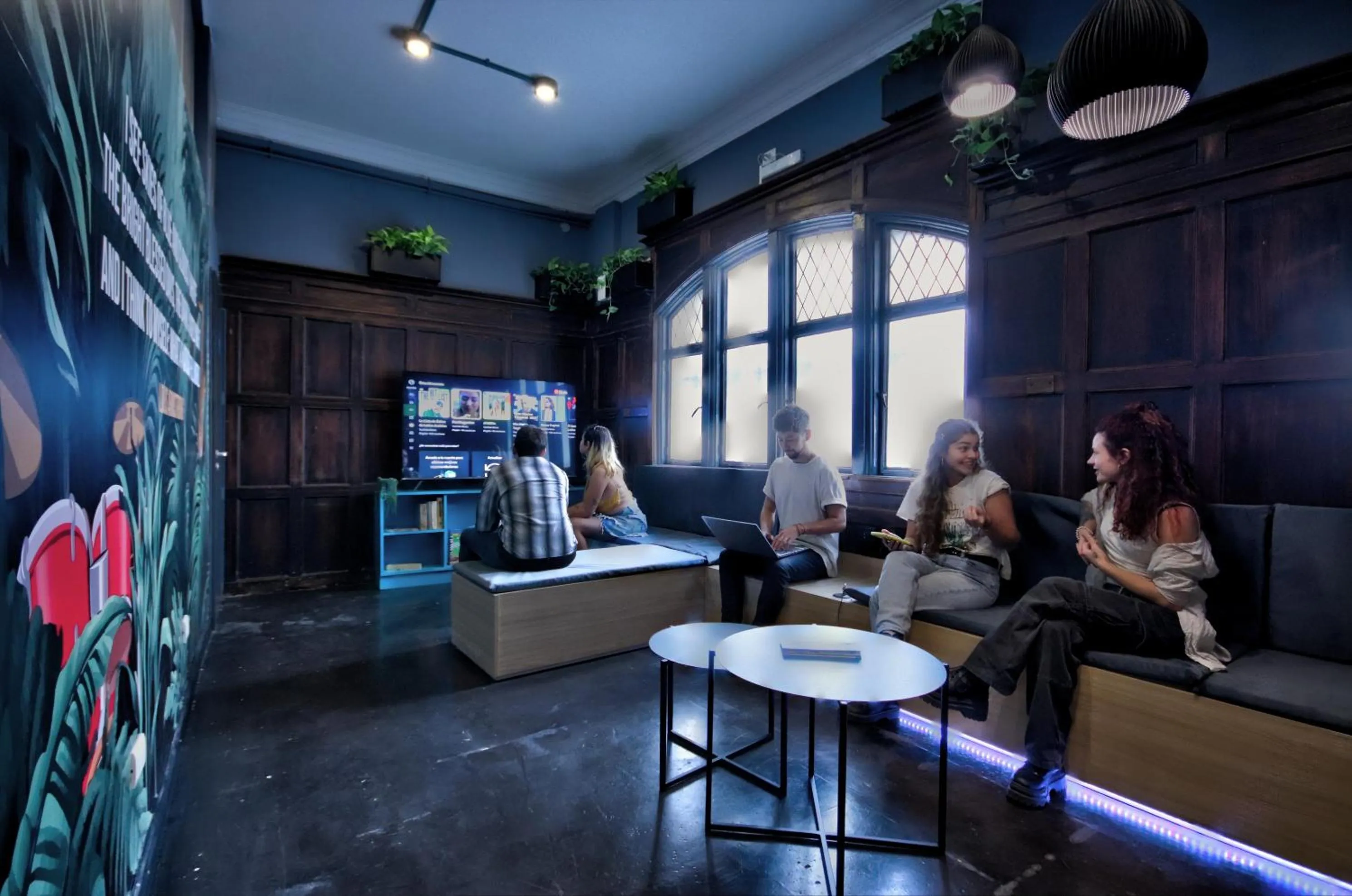 People in Play Hostel Garden