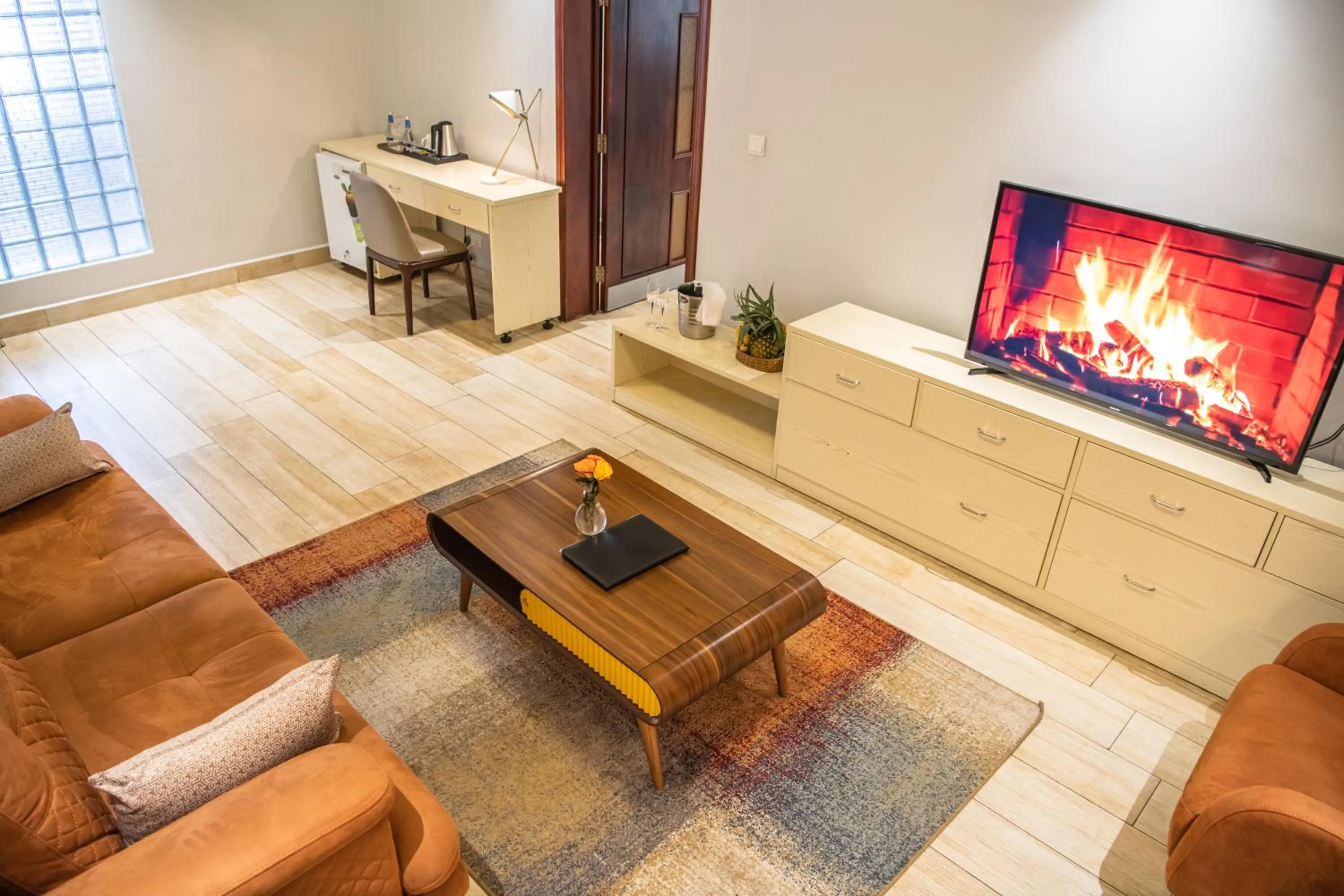 Living room in Park View Courts