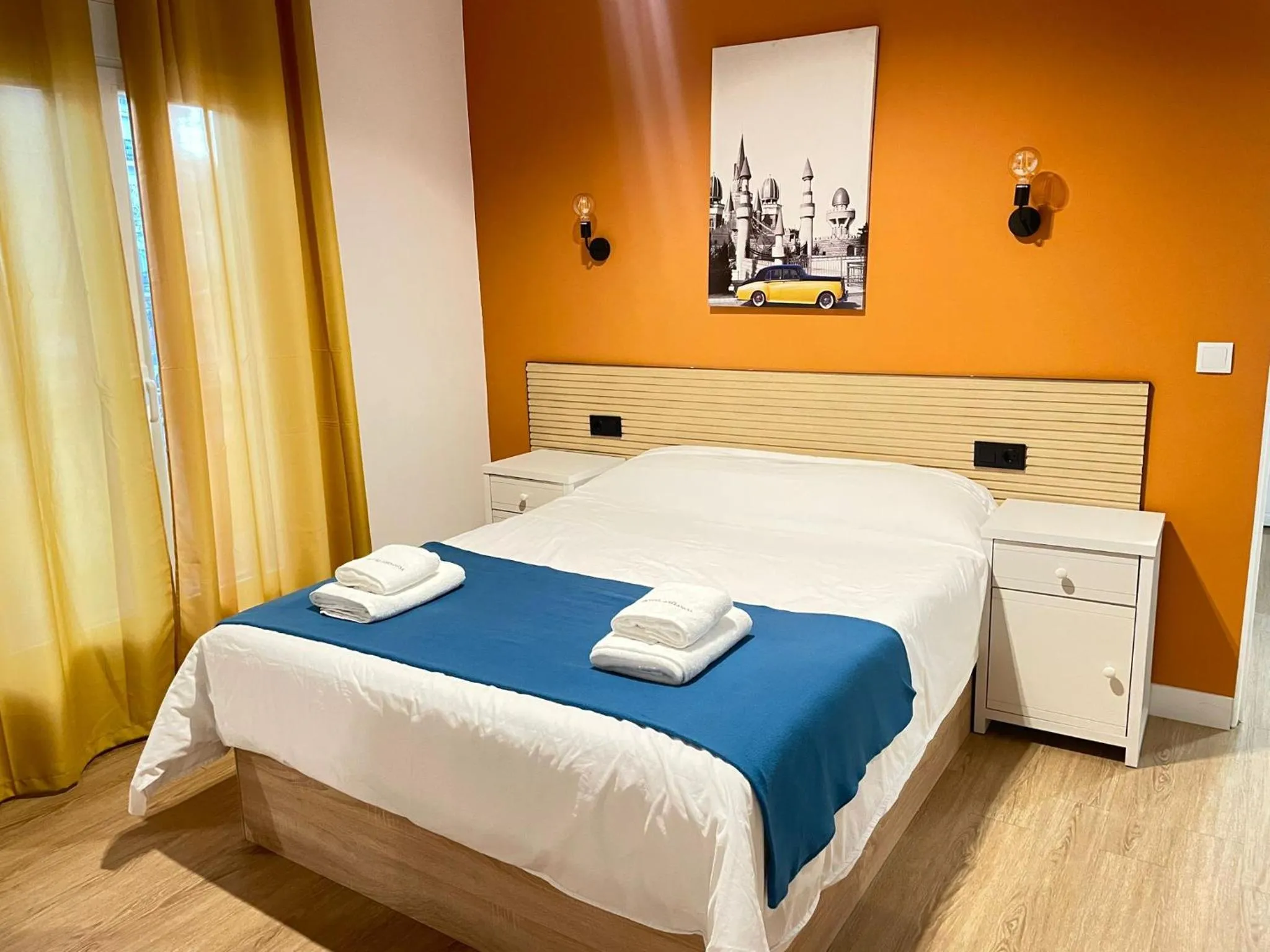 Bedroom, Bed in Hotel Arganda