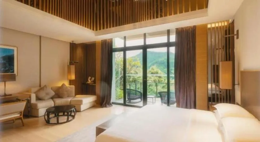 Bed in The Mulian Urban Resort Hotels Huadu